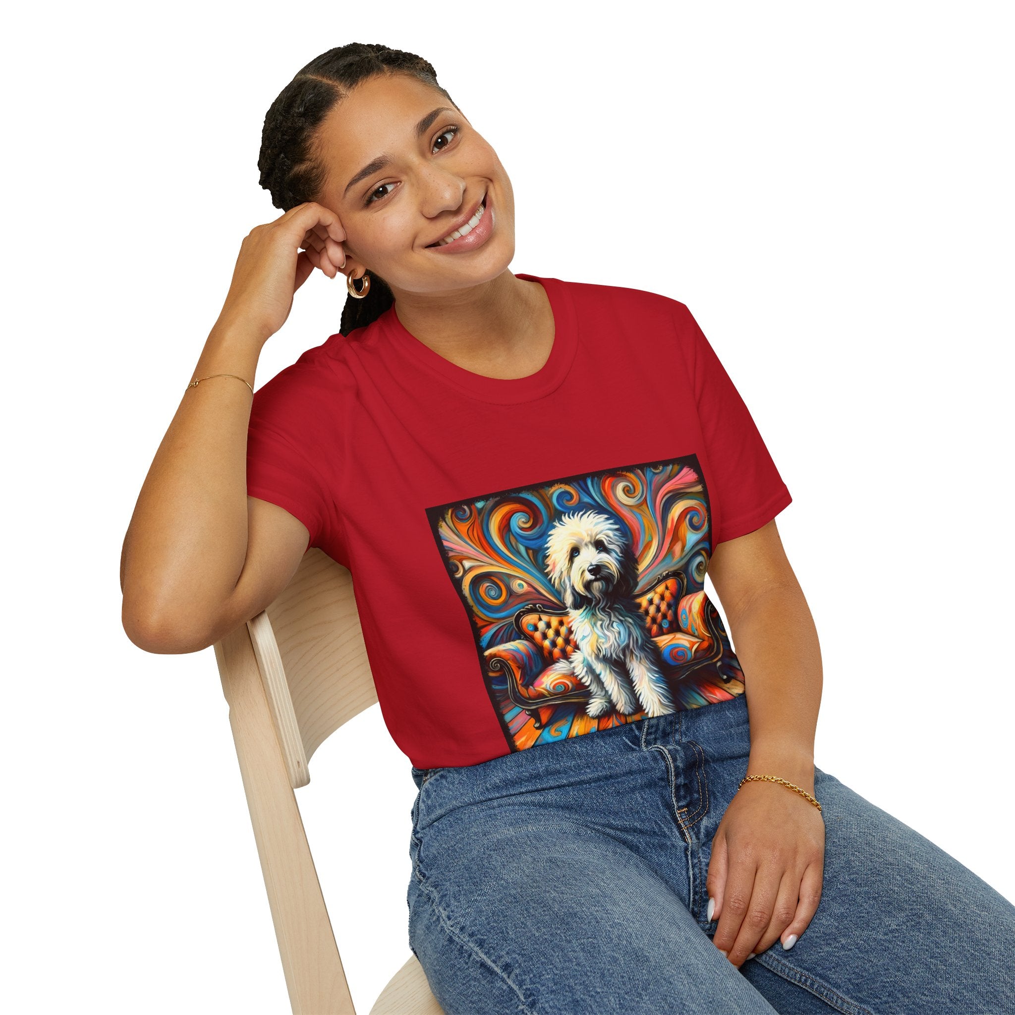 Sheepadoodle Bold Swirl | Unisex Dog T-Shirt