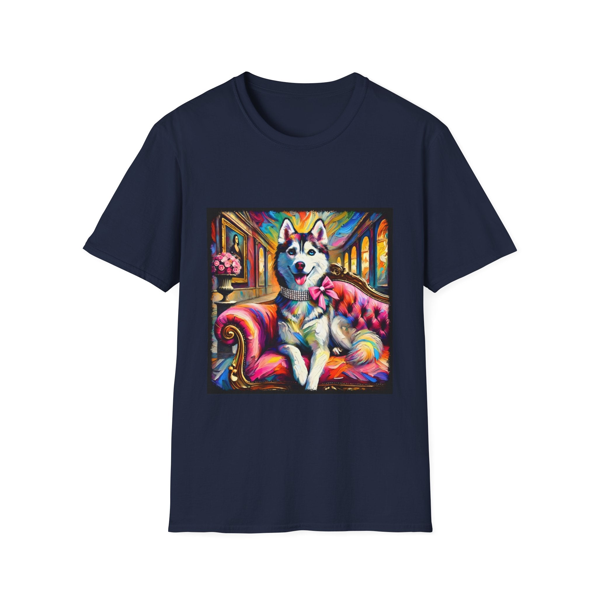 Siberian Husky Pink Princess Classic | Unisex Dog T-Shirt