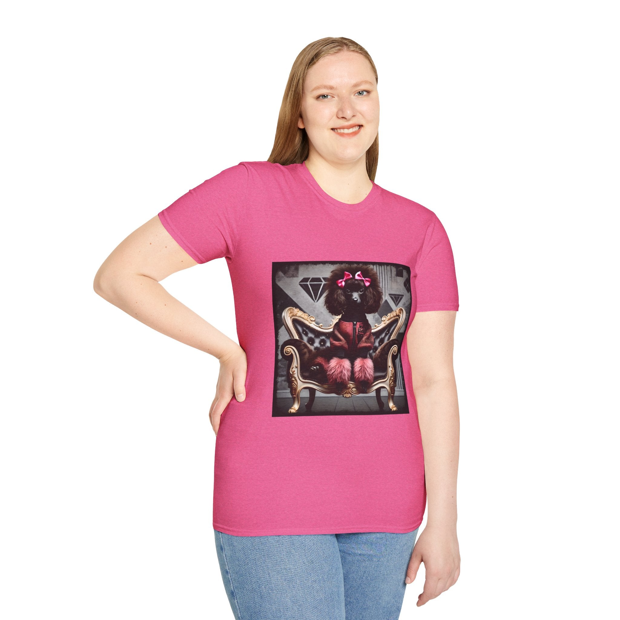 Poodle Pink Icon  | Unisex Dog T-Shirt