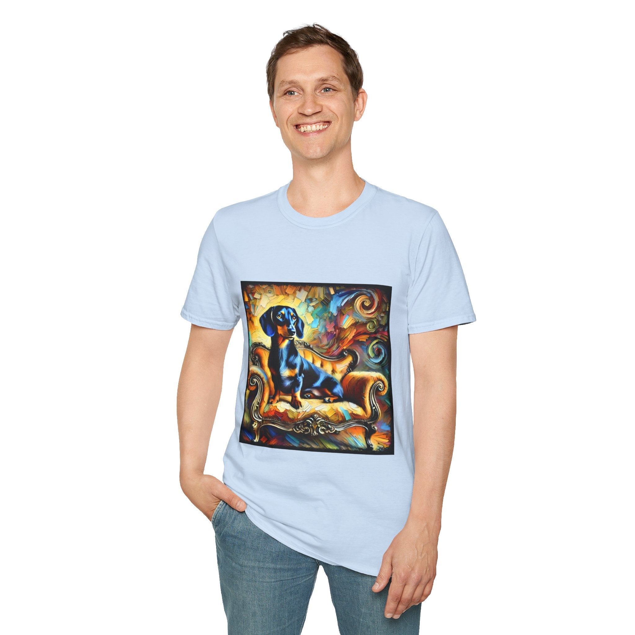 Dachshund Bold Swirl | Unisex Dog T-Shirt