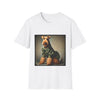 Airedale Terrier Tactical Diva design dog lover unisex t-shirt in white