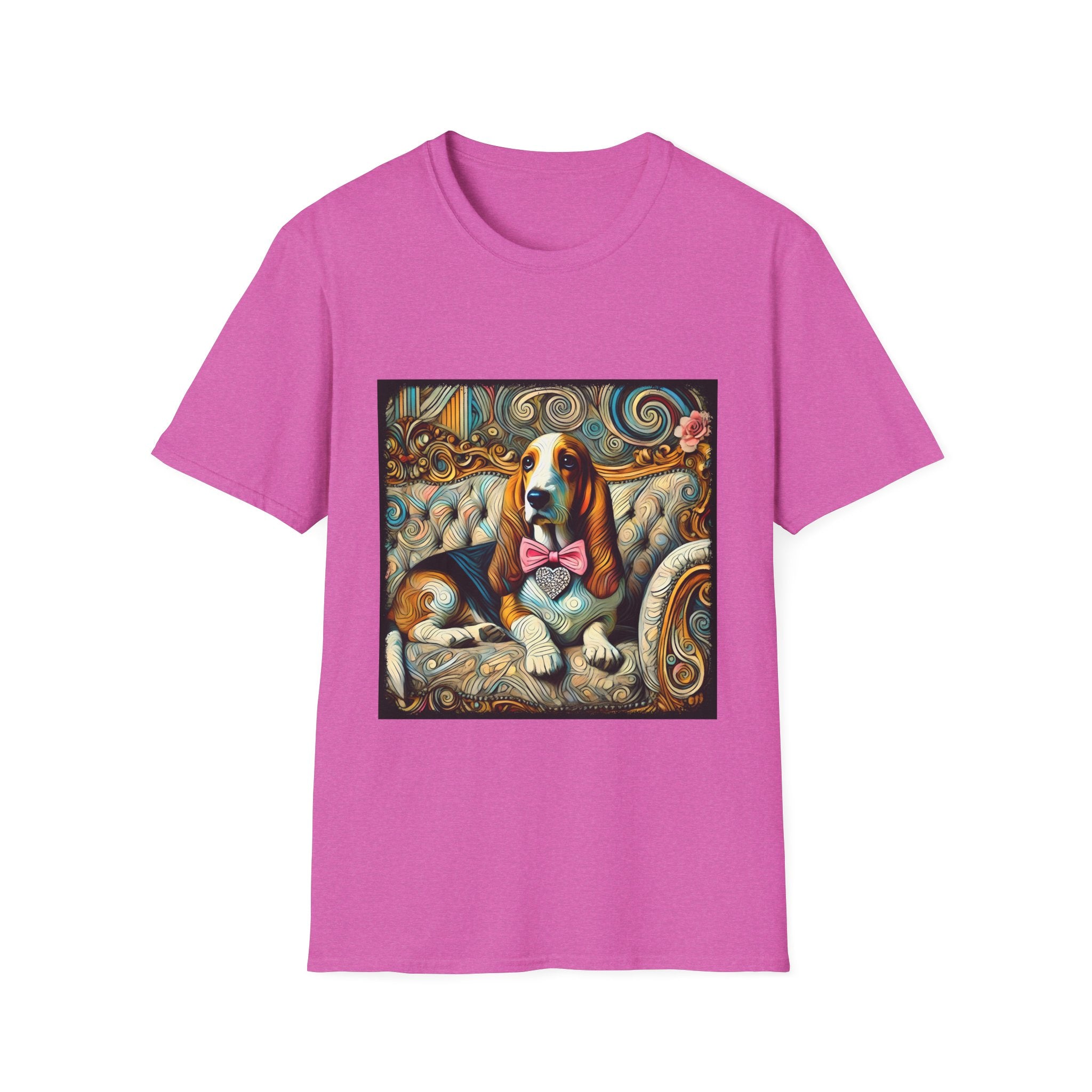 Basset Hound Diamond Swirl | Unisex Dog T-Shirt