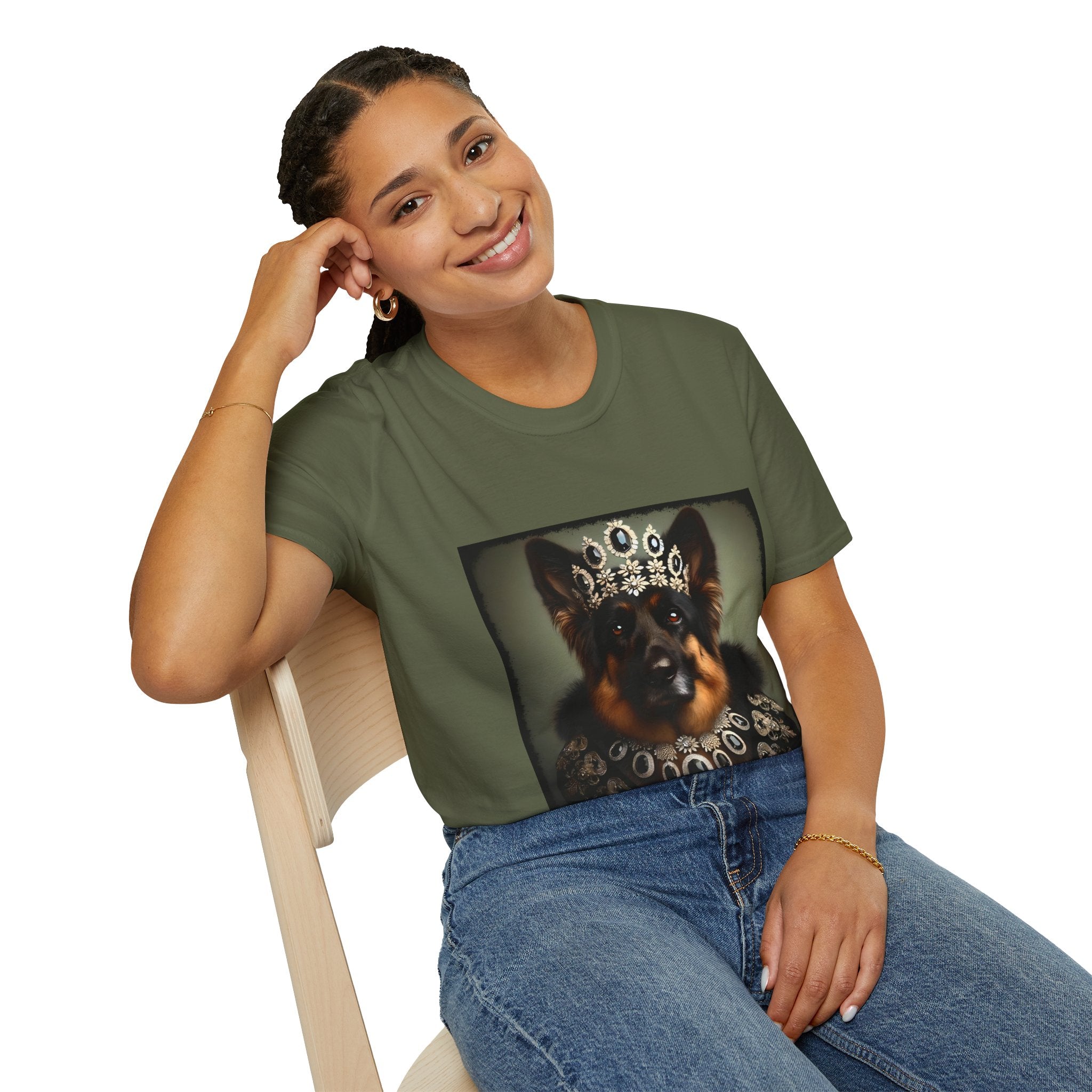 German Shepherd Onyx Queen | Unisex Dog T-Shirt