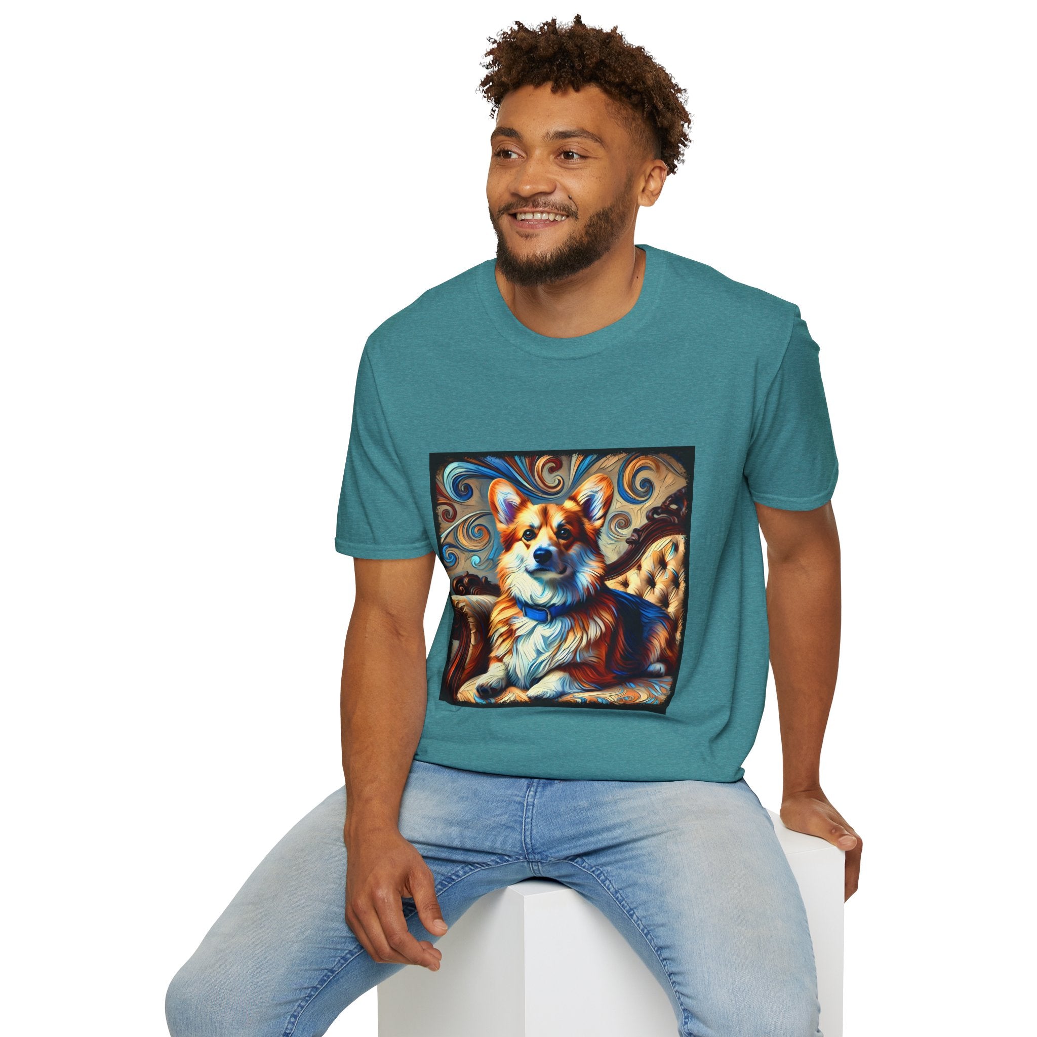 Pembroke Welsh Corgi Warm Swirl | Unisex Dog T-Shirt