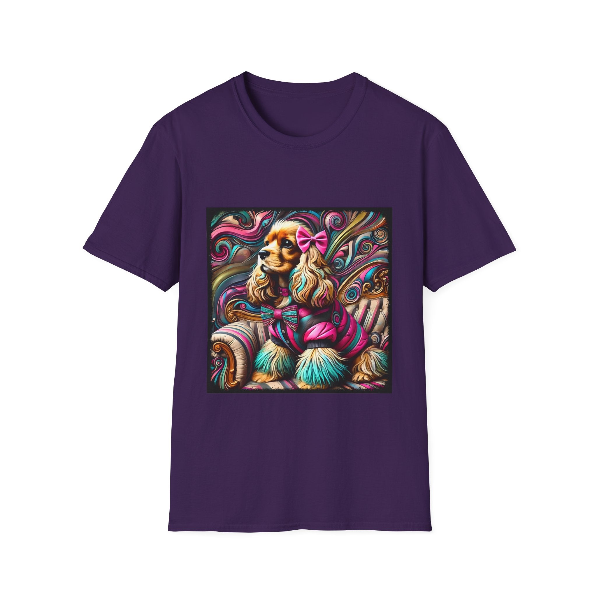 Cocker Spaniel Pink Rocker | Unisex Dog T-Shirt