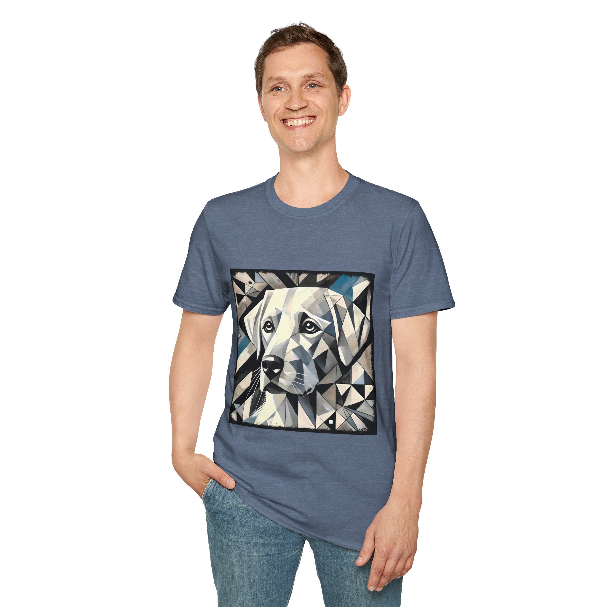 Labrador Retriever White Geometric | Unisex Dog T-Shirt