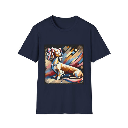 Dachshund Diamond Divine Classic Unisex Dog T-Shirt unisex t-shirt in navy