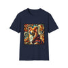 Mini American Shepherd swirl pattern graphic tee