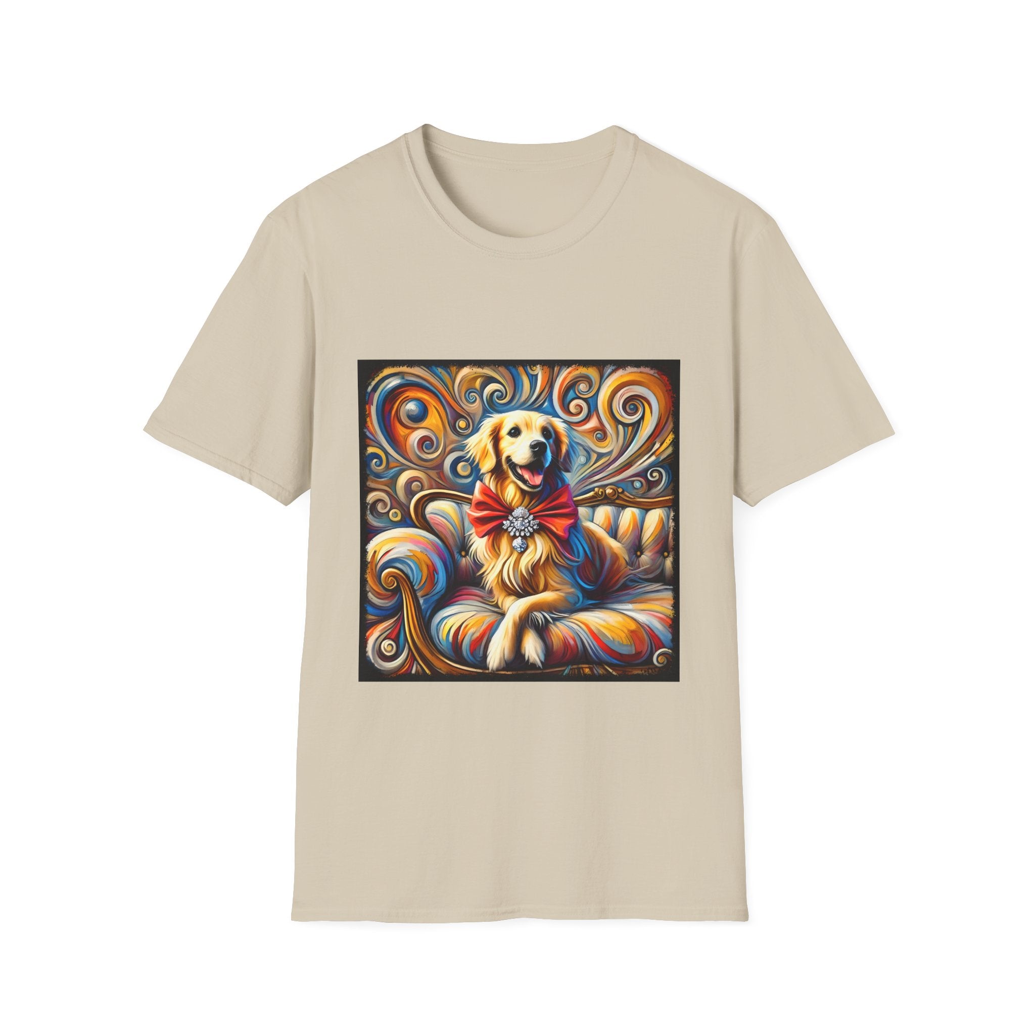Golden Retriever Shirt | Happy Dog Swirl Dog Lover Tee