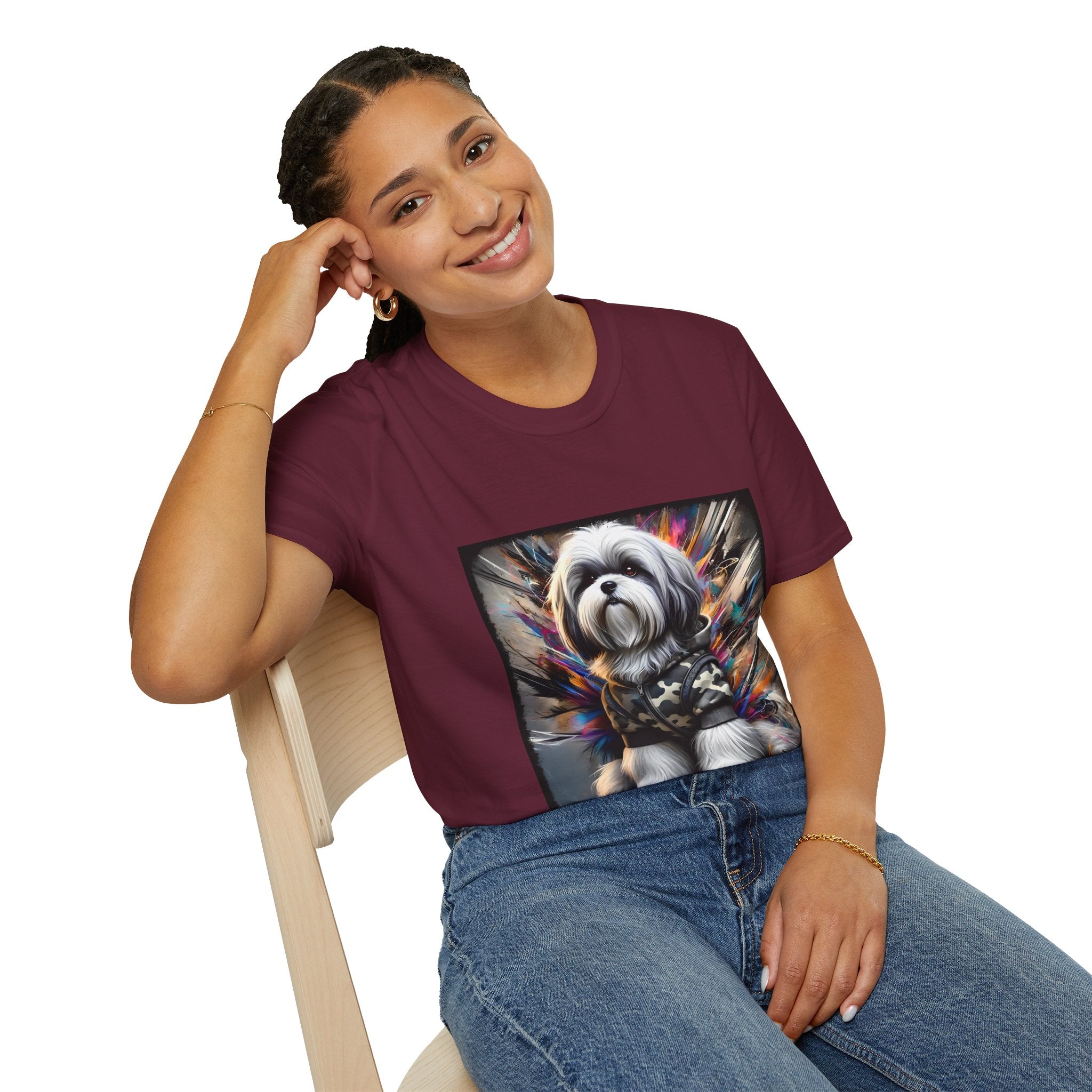 Shih Tzu Bold Camo Classic | Unisex Dog T-Shirt