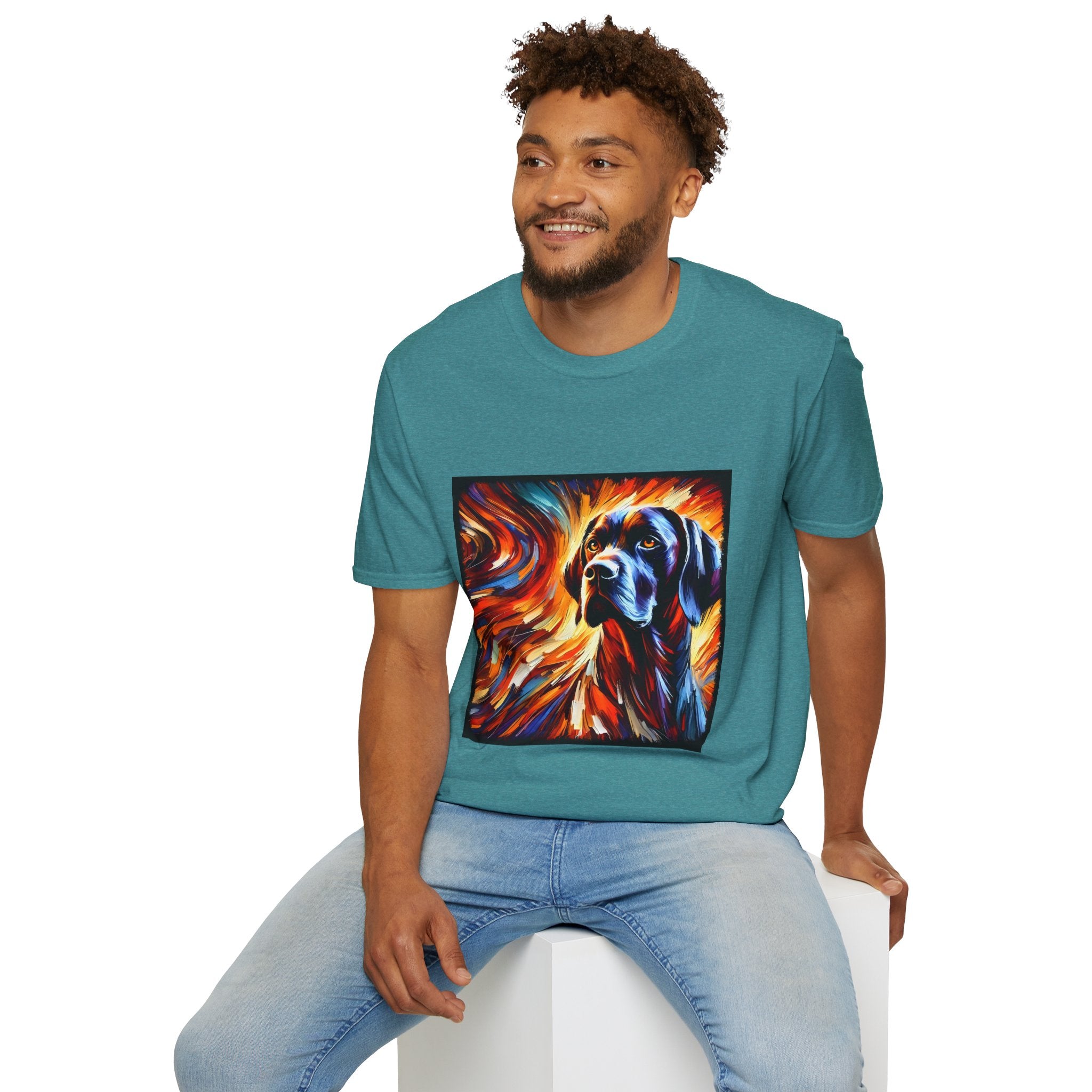 German Shorthaired Pointer Bold Fire Classic | Unisex Dog T-Shirt