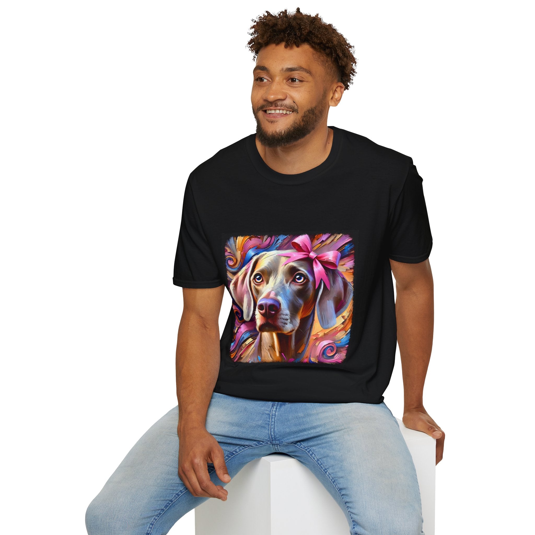Weimaraner Textured Classic | Unisex Dog T-Shirt