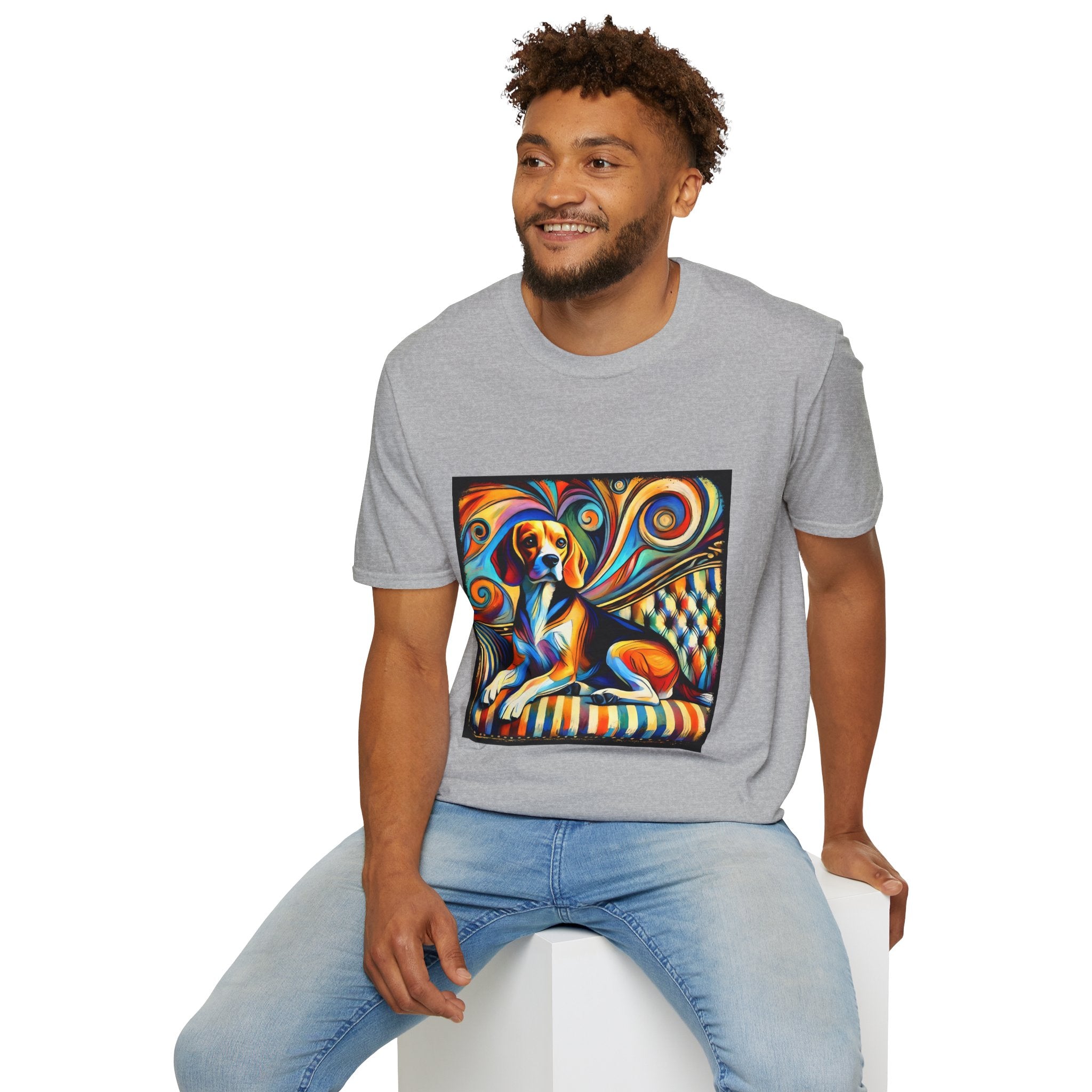 Beagle Vivid Sun Swirl  | Unisex Dog T-Shirt