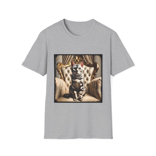 Bengal Cat Snow Princess design cat lover unisex t-shirt in sport grey