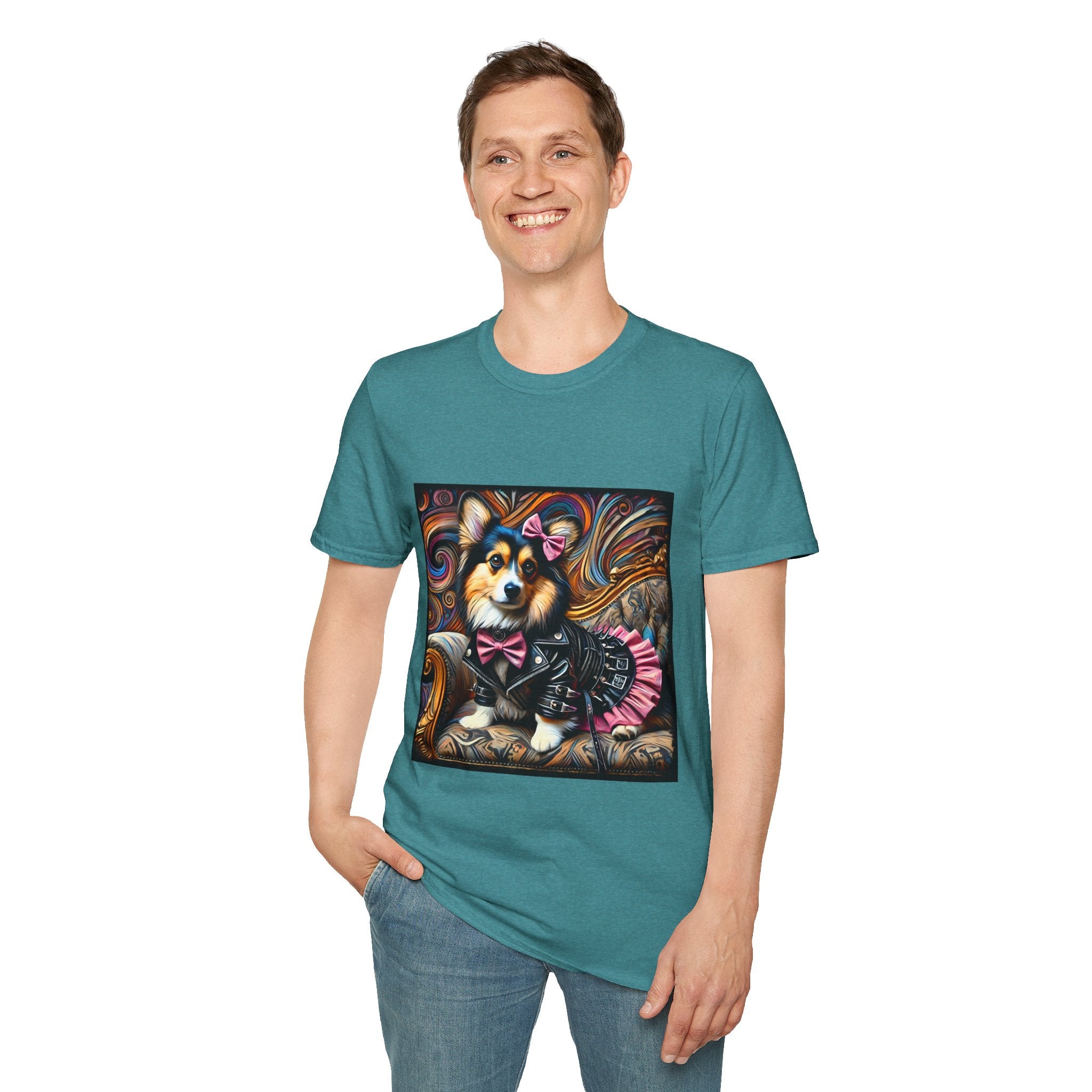 Pembroke Welsh Corgi Edgy Rocker II | Unisex Dog T-Shirt