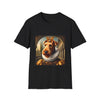 Airedale Terrier Crowned Gent design dog lover unisex t-shirt in black