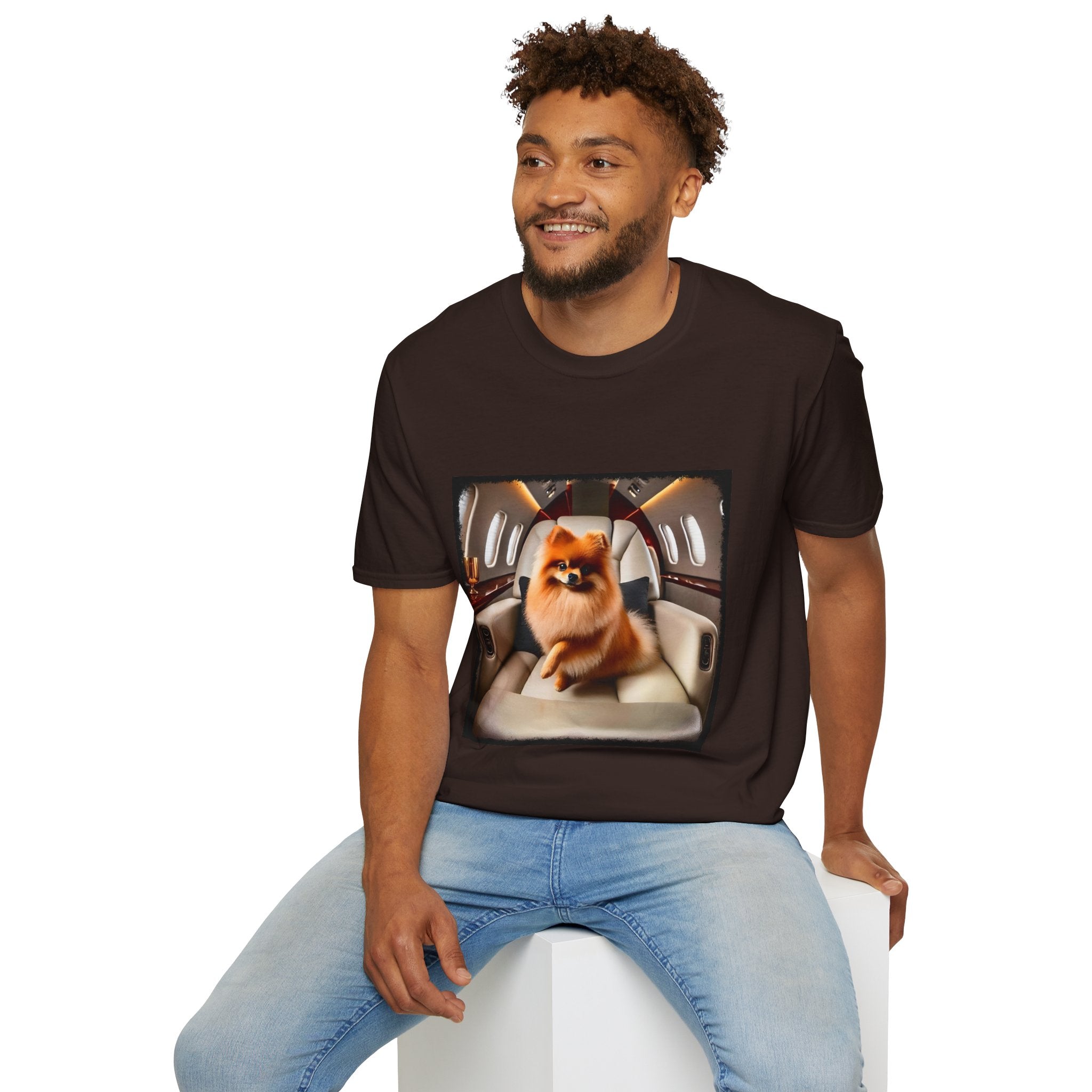 Pomeranian Jet Setter | Unisex Dog T-Shirt