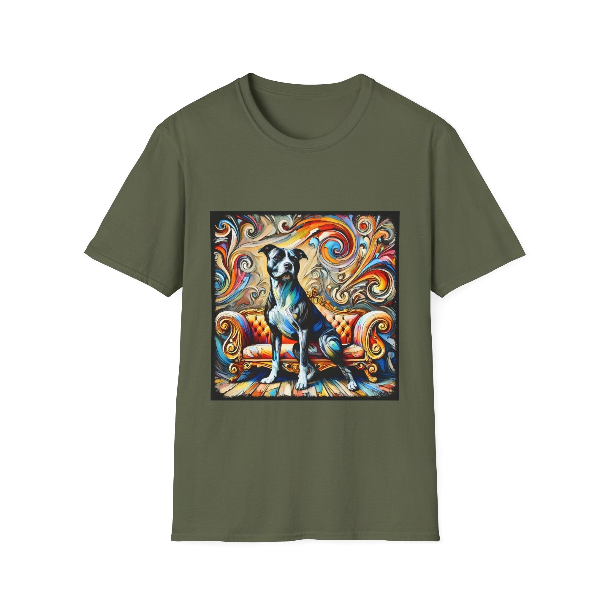American Pit Bull Terrier Shirt | Kaleidoscopic Swirl Dog Lover Tee