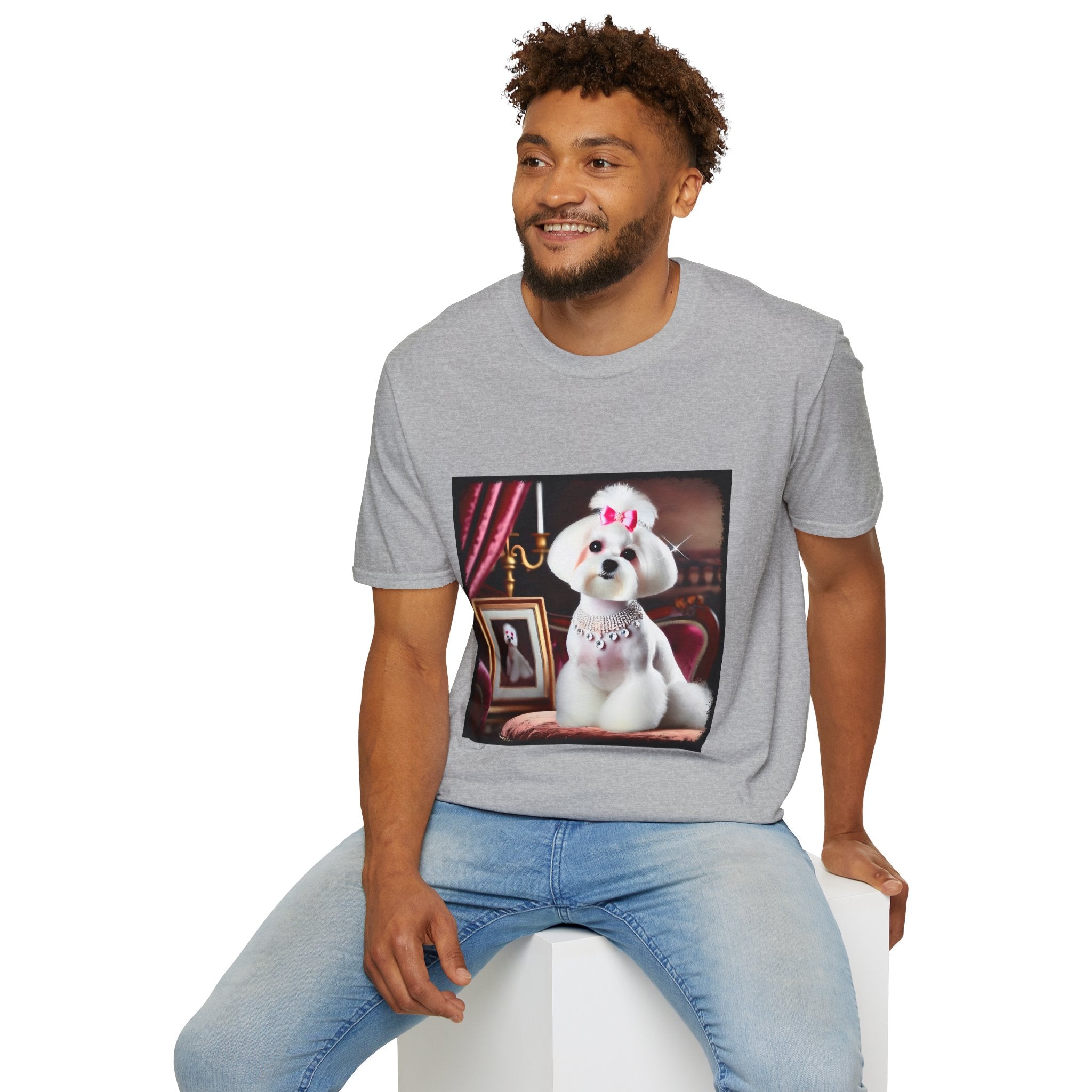 Maltese Pink Princess | Unisex Dog T-Shirt