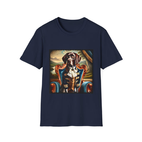 German Shorthaired Pointer Sir Handsome design dog lover unisex t-shirt in navy