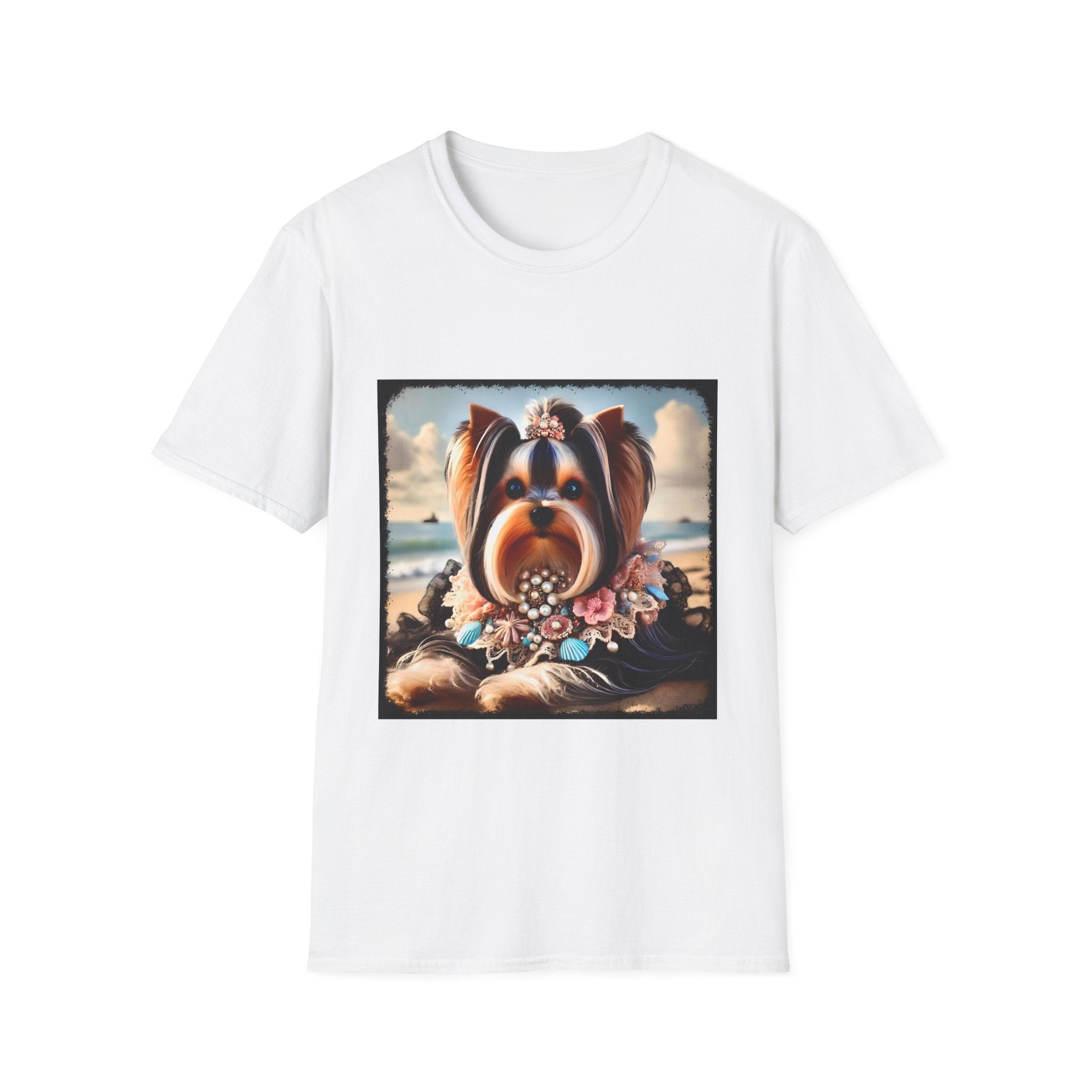 Yorkshire Terrier Seashell Siren | Unisex Dog T-Shirt