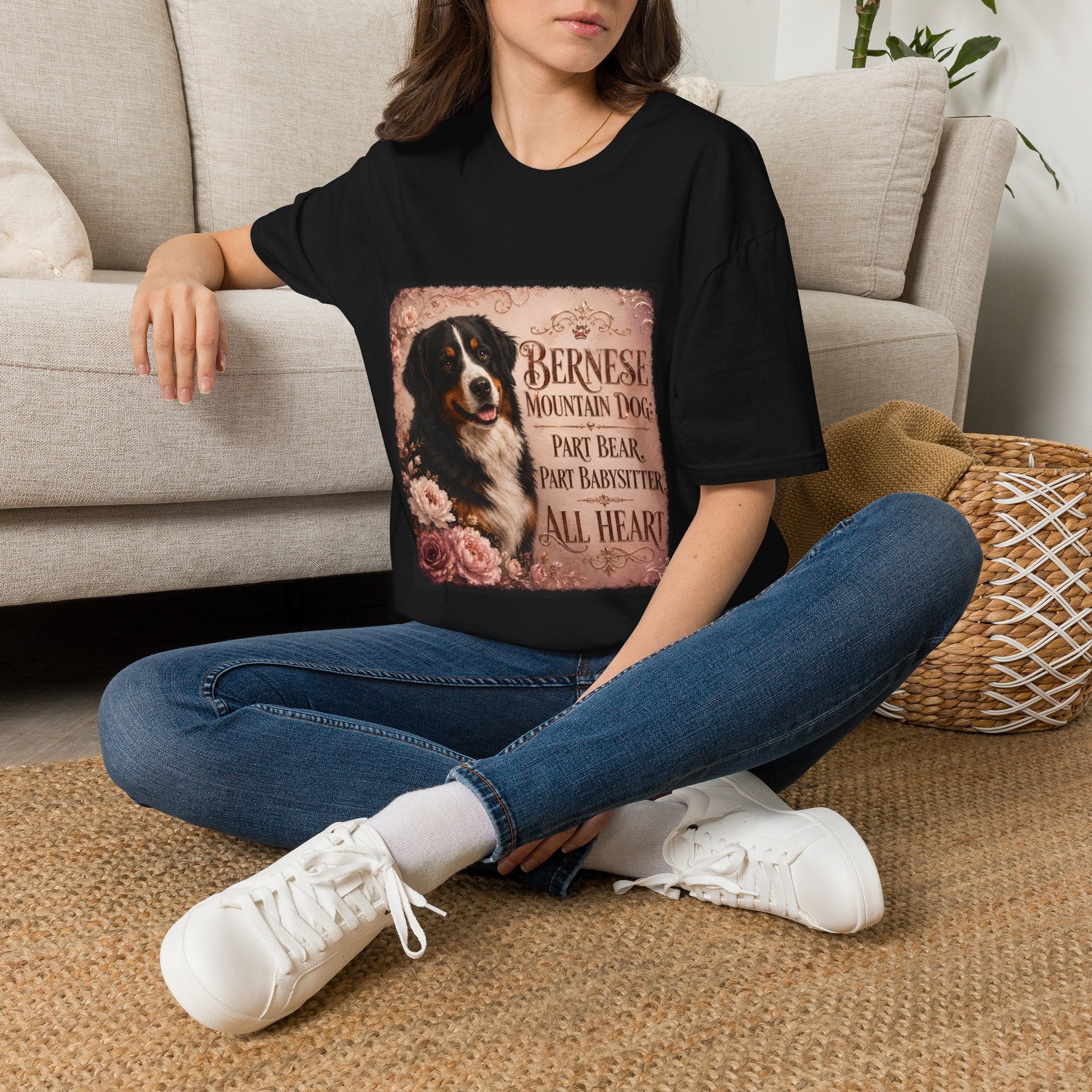 Bernese Mountain Dog Shirt | All Heart Dog Lover Tee
