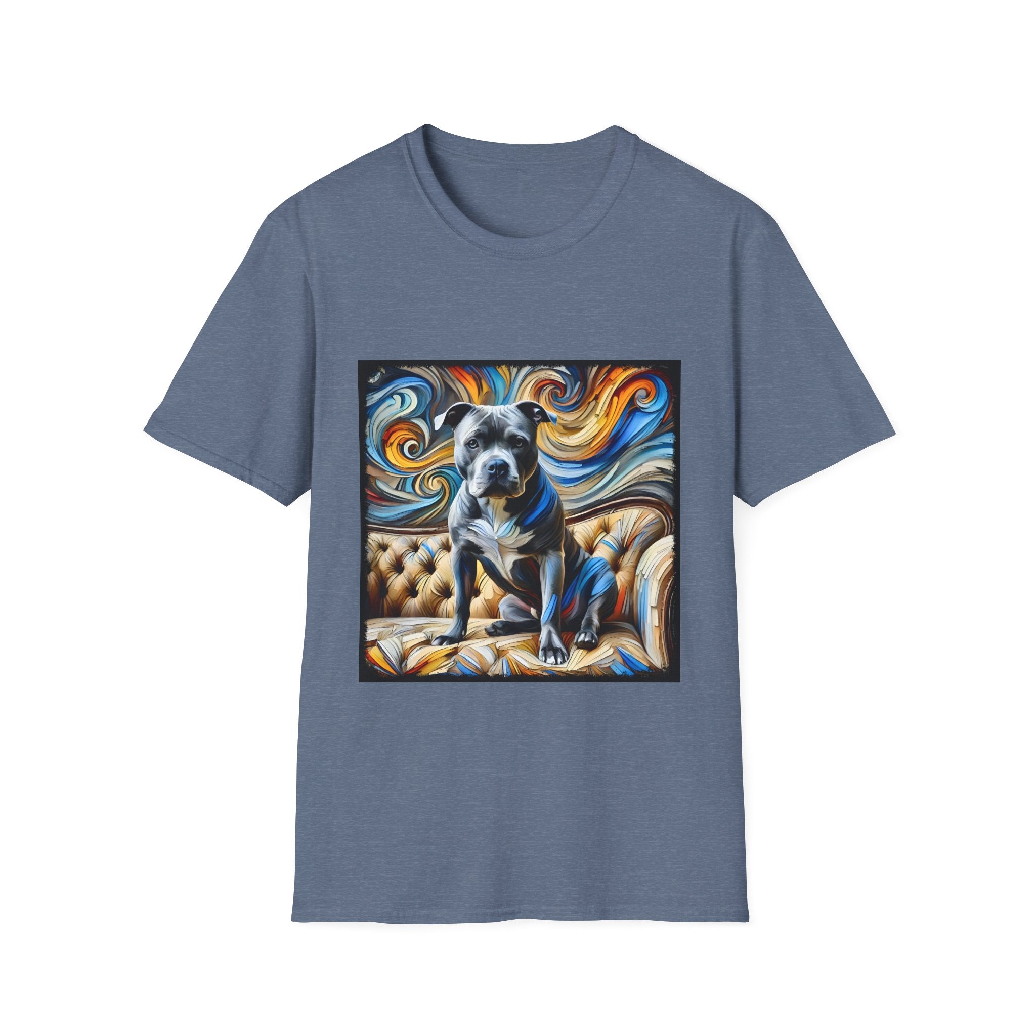 American Pit Bull Terrier Shirt | Blue Swirl Dog Lover Tee