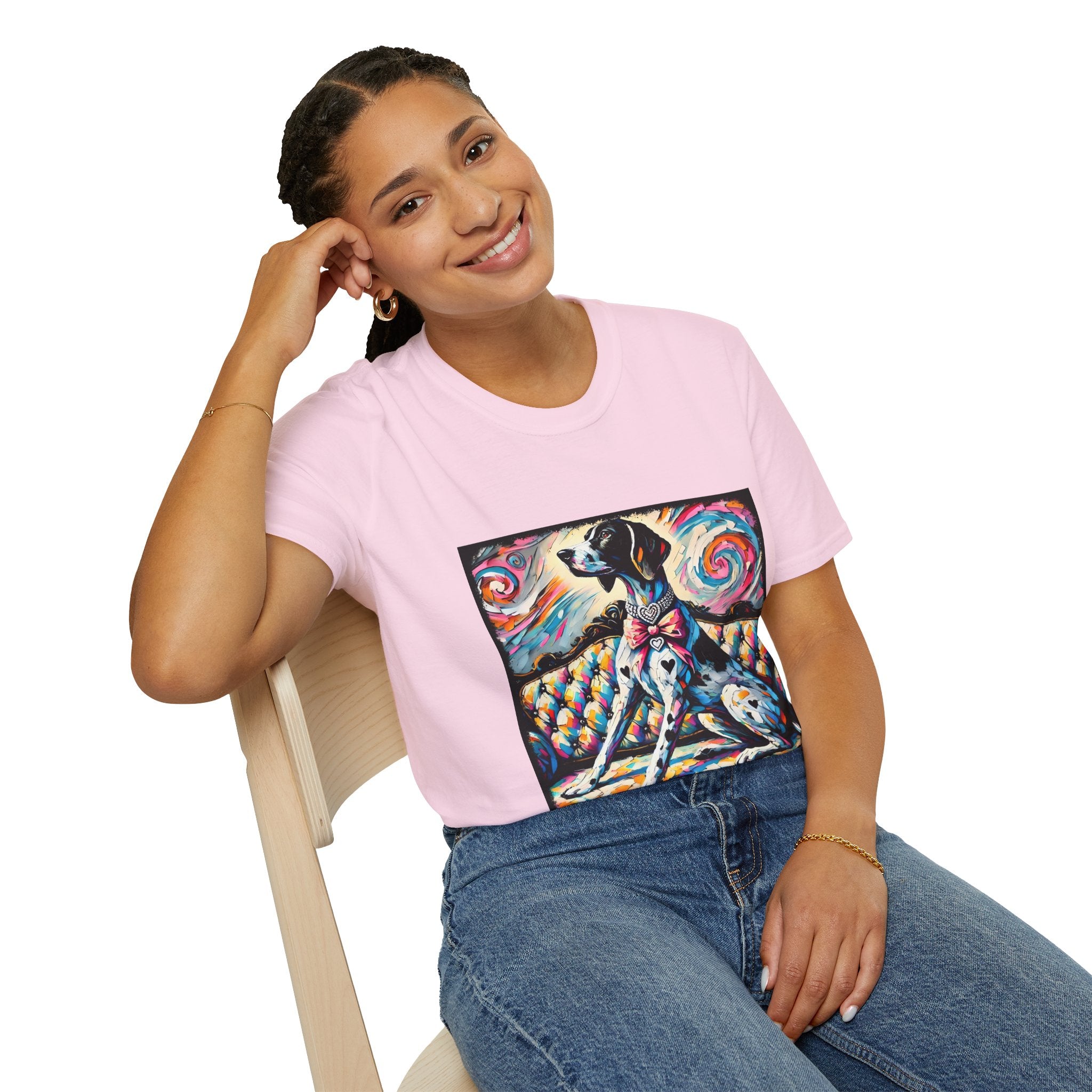 German Shorthaired Pointer Diamond Heart Swirl | Unisex Dog T-Shirt
