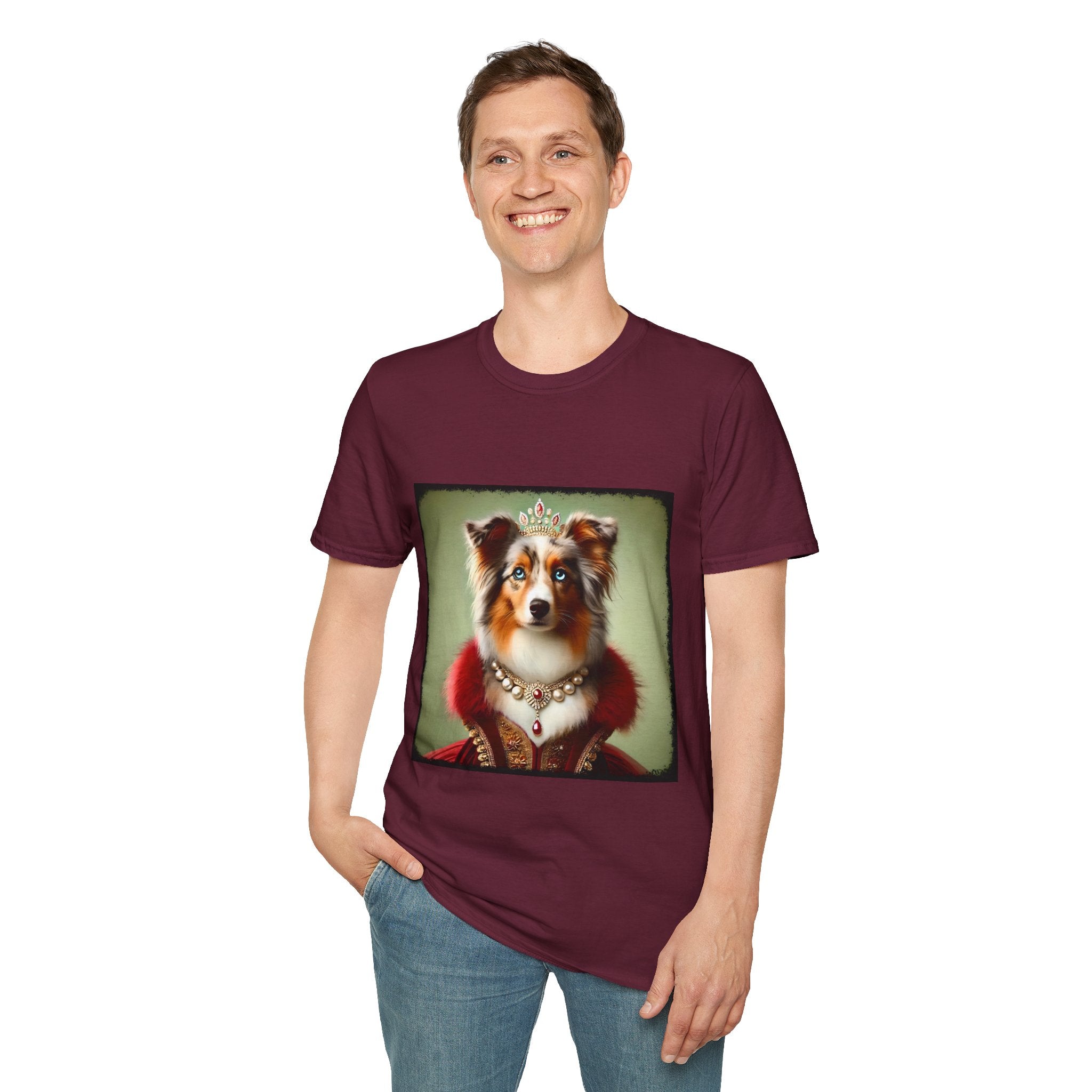 Miniature American Shepherd Red Merle Queen | Unisex Dog T-Shirt