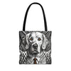 Golden Retriever Tote Bag | B&W Bold Eyes Dog Lover Gift