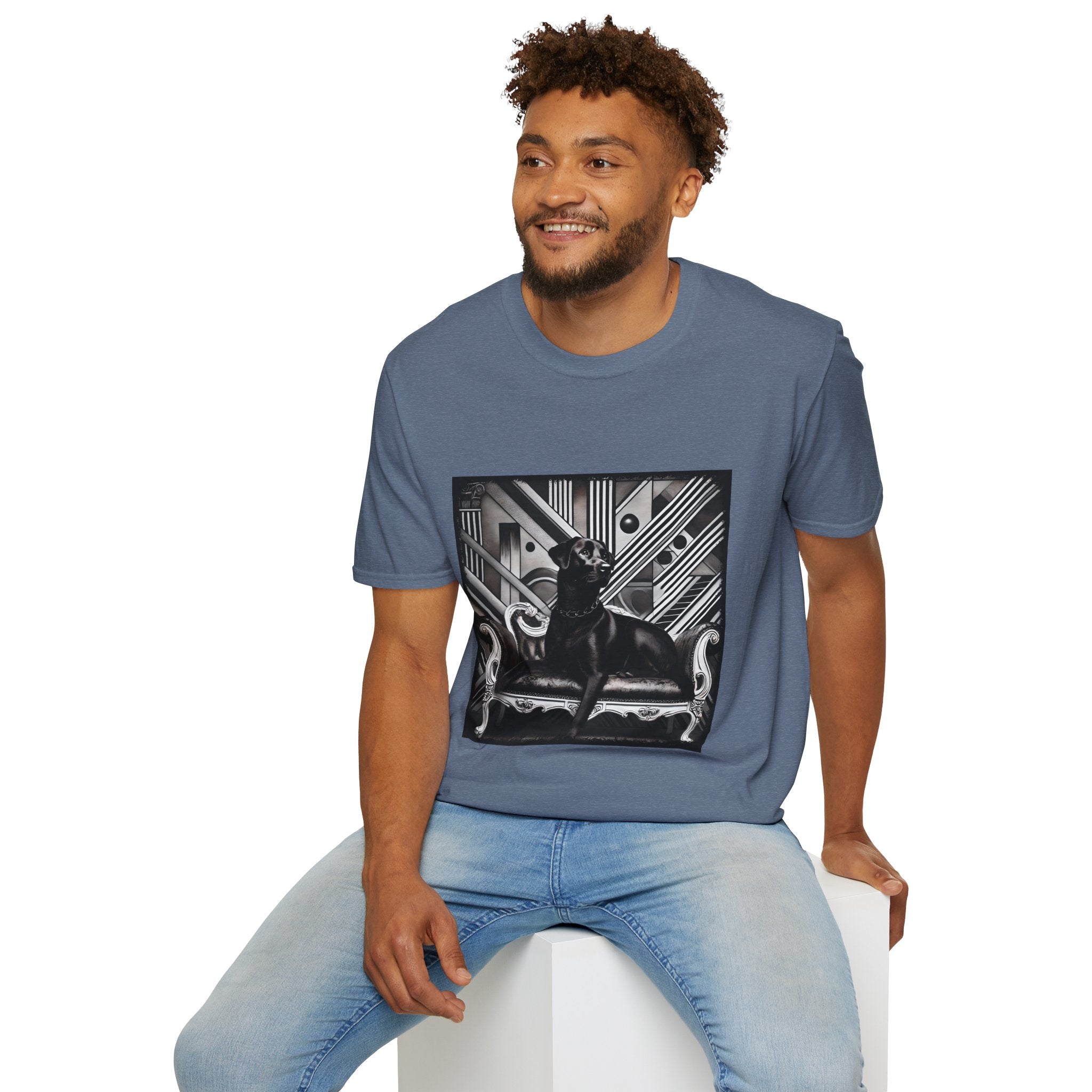 Labrador Retriever B&W Rebel | Unisex Dog T-Shirt