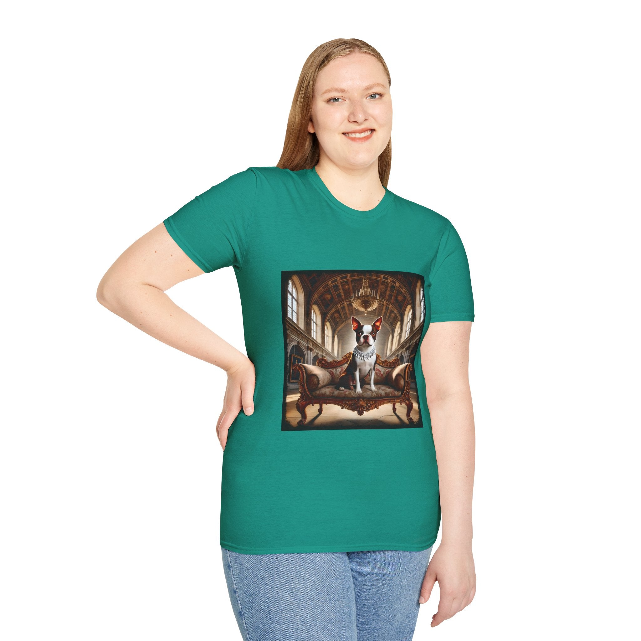 Boston Terrier Poised Princess  | Unisex Dog T-Shirt