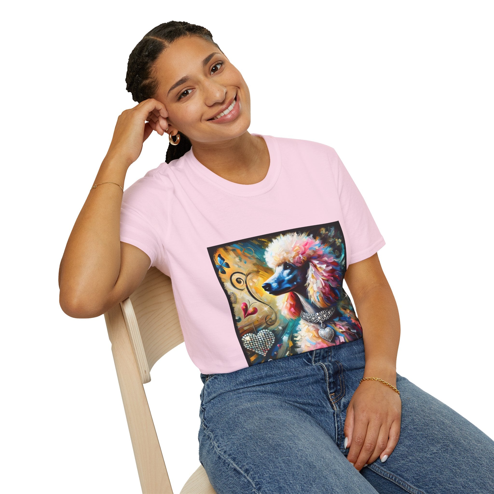 Poodle Diamond Heart Classic | Unisex Dog T-Shirt