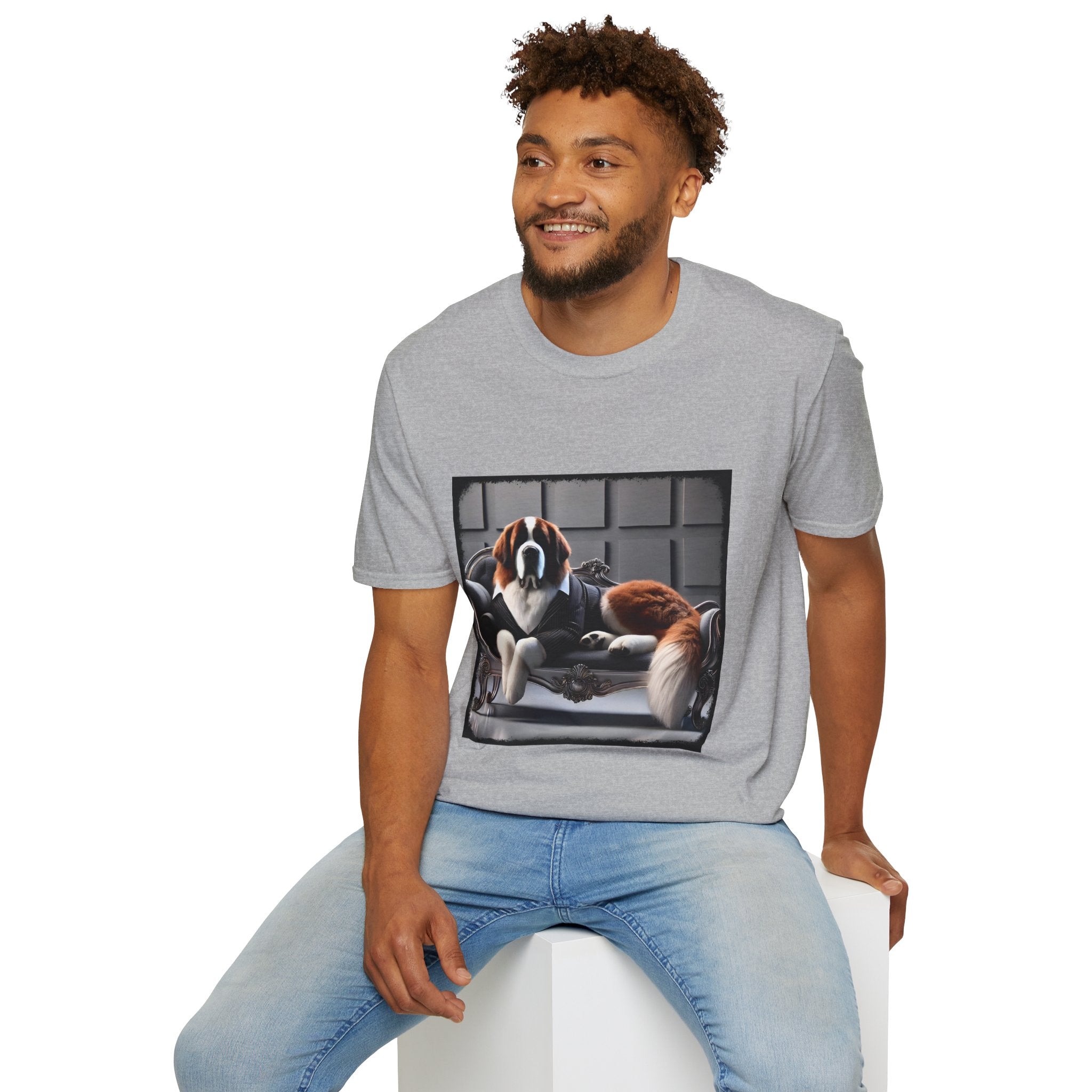 Saint Bernard Tux Luxe | Unisex Dog T-Shirt