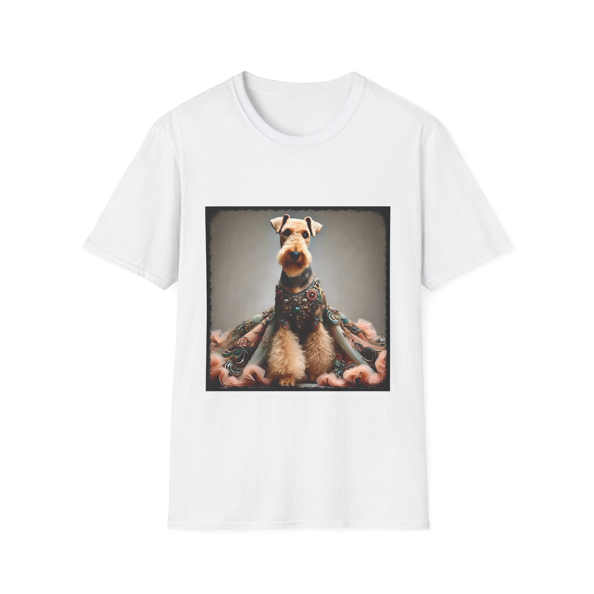 Airedale Terrier Shirt | Encrusted Queen Dog Lover Tee