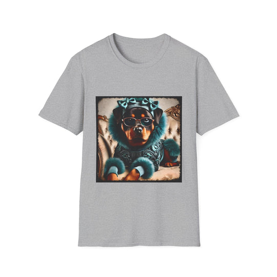 Rottweiler Bad Babe design dog lover unisex t-shirt in sport grey