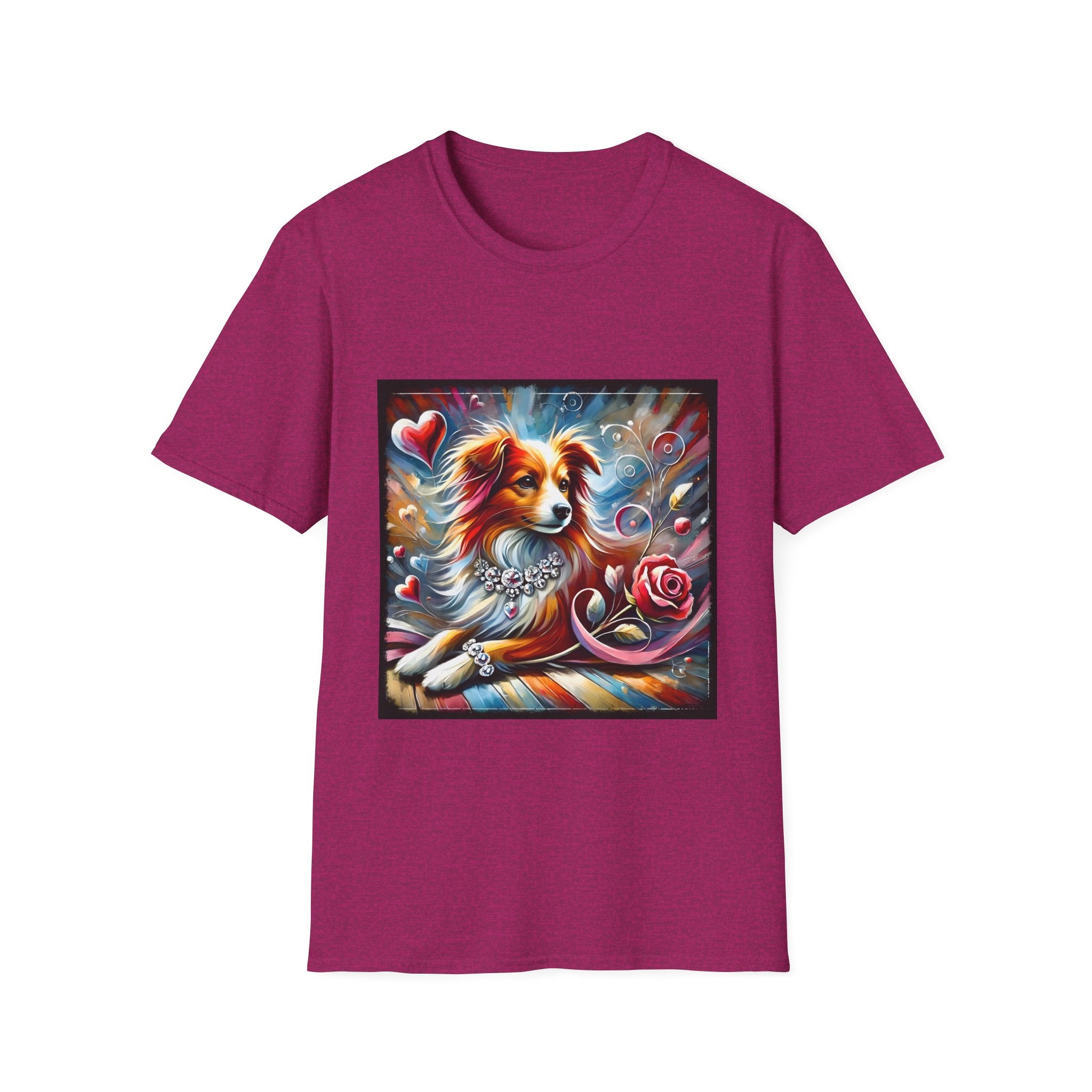 Miniature American Shepherd Diamond Heart Classic | Unisex Dog T-Shirt