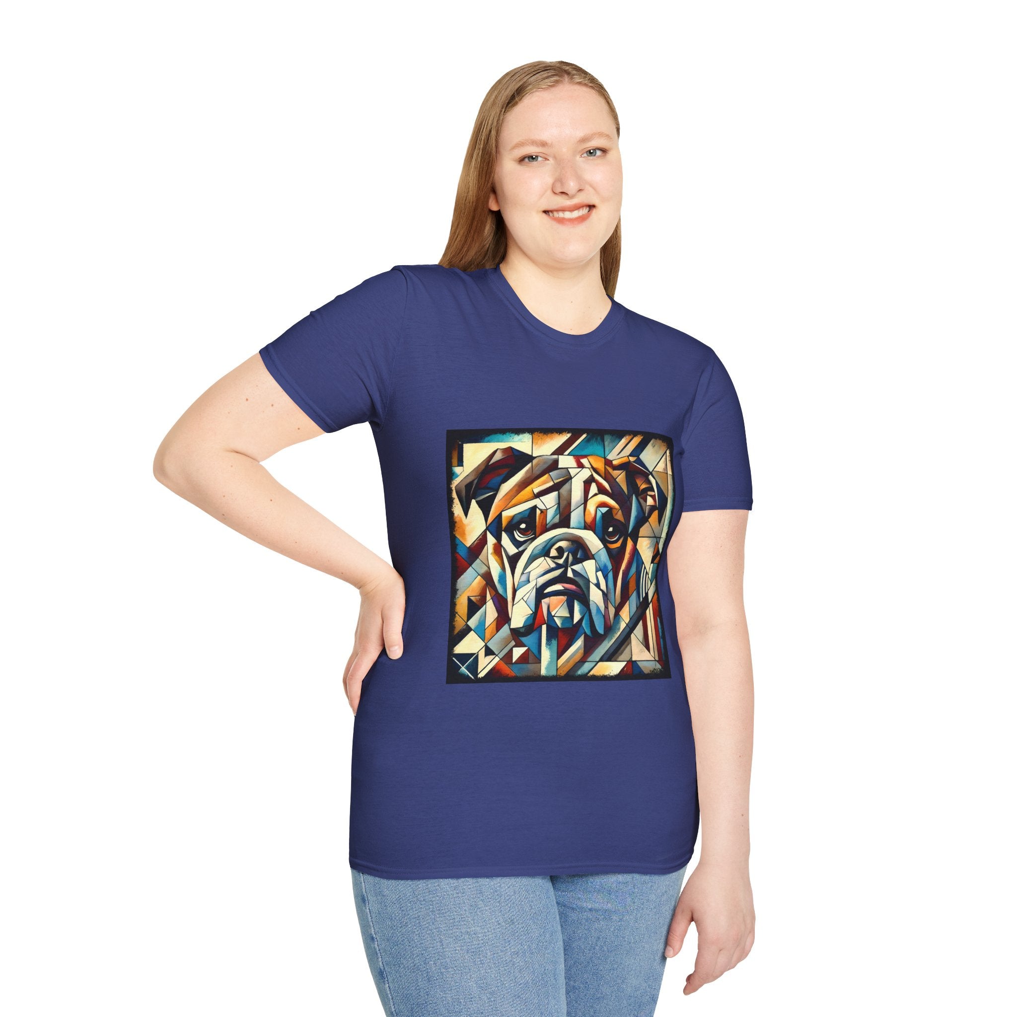Bulldog Warm Geometric | Unisex Dog T-Shirt