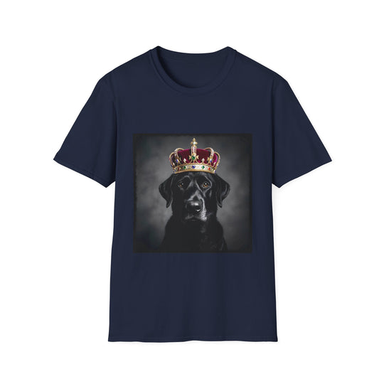Labrador Retriever Top Dawg design dog lover unisex t-shirt in navy