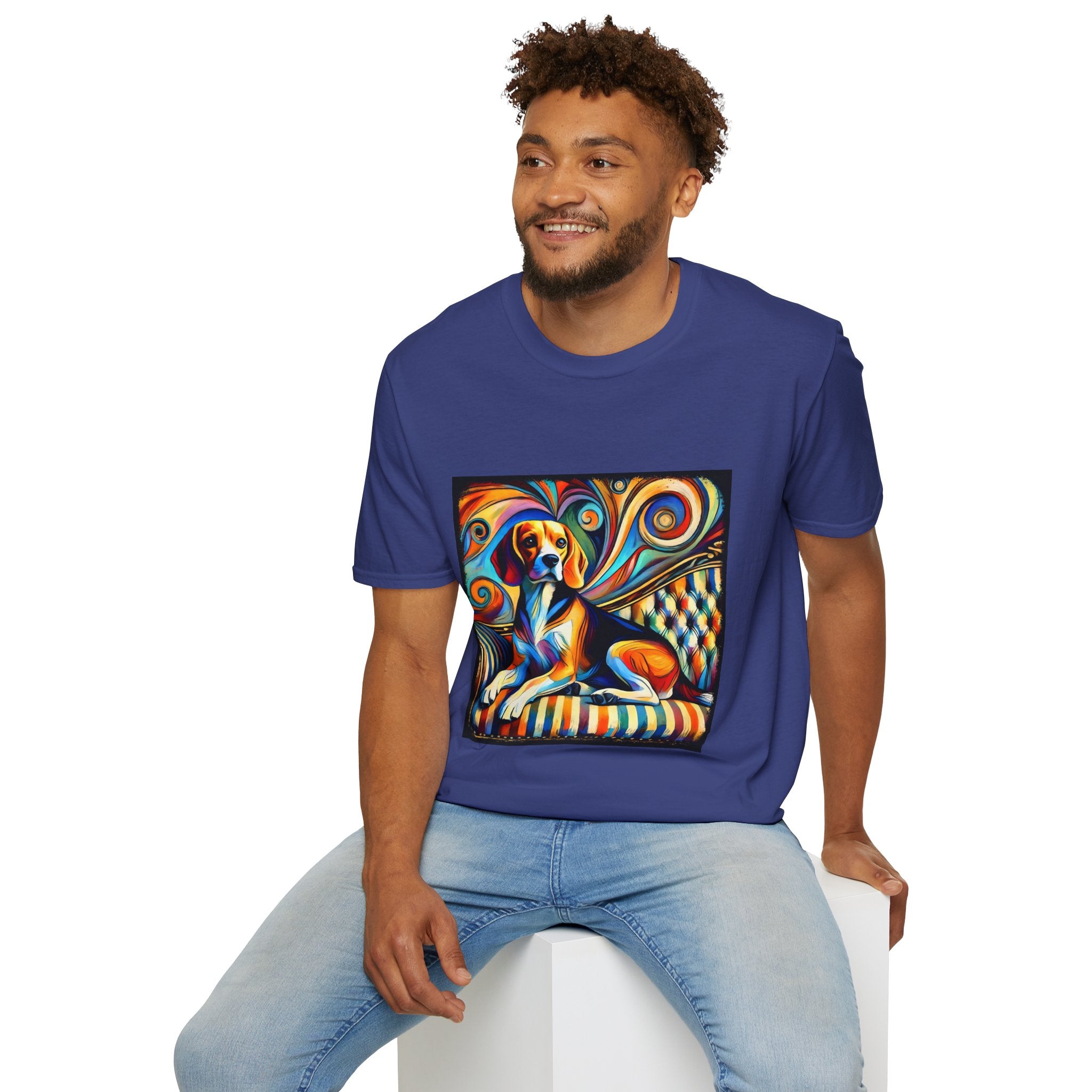 Beagle Vivid Sun Swirl  | Unisex Dog T-Shirt