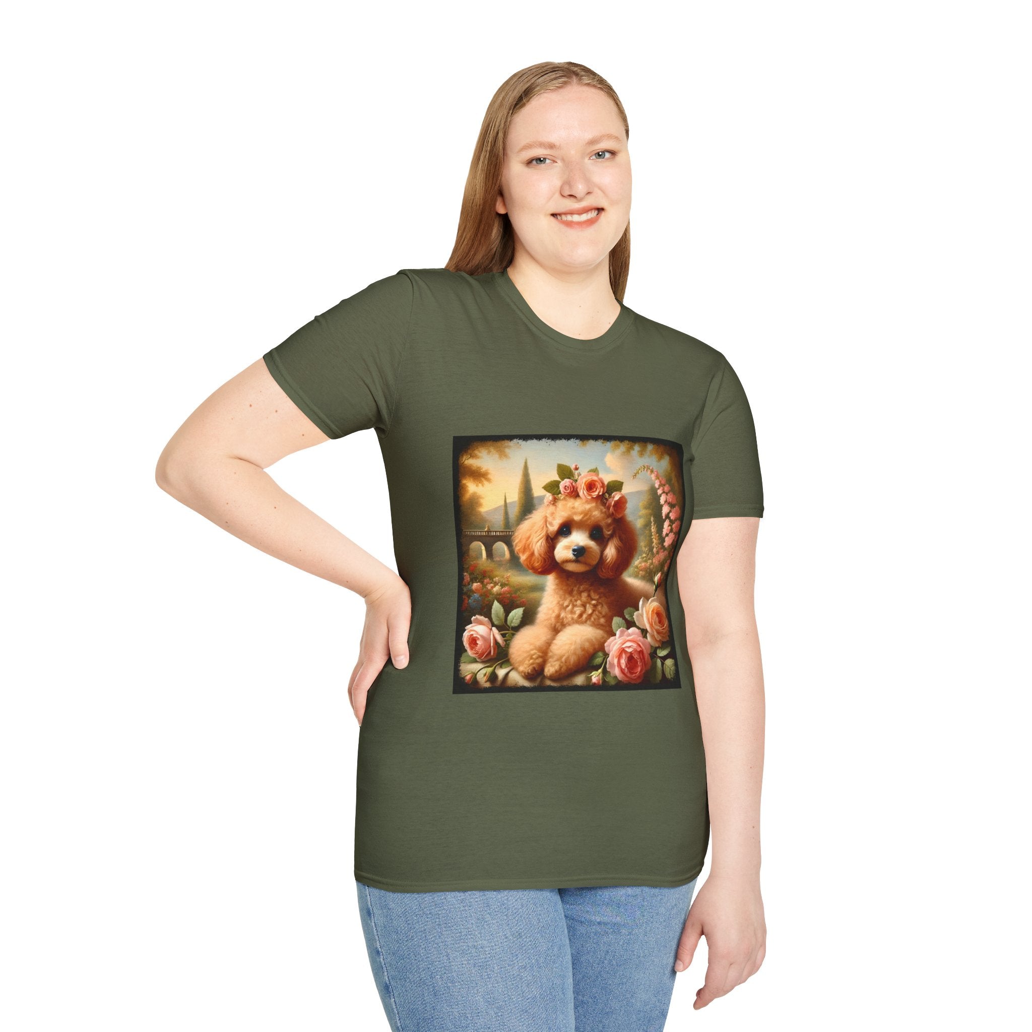 Poodle Pink Blossom | Unisex Dog T-Shirt