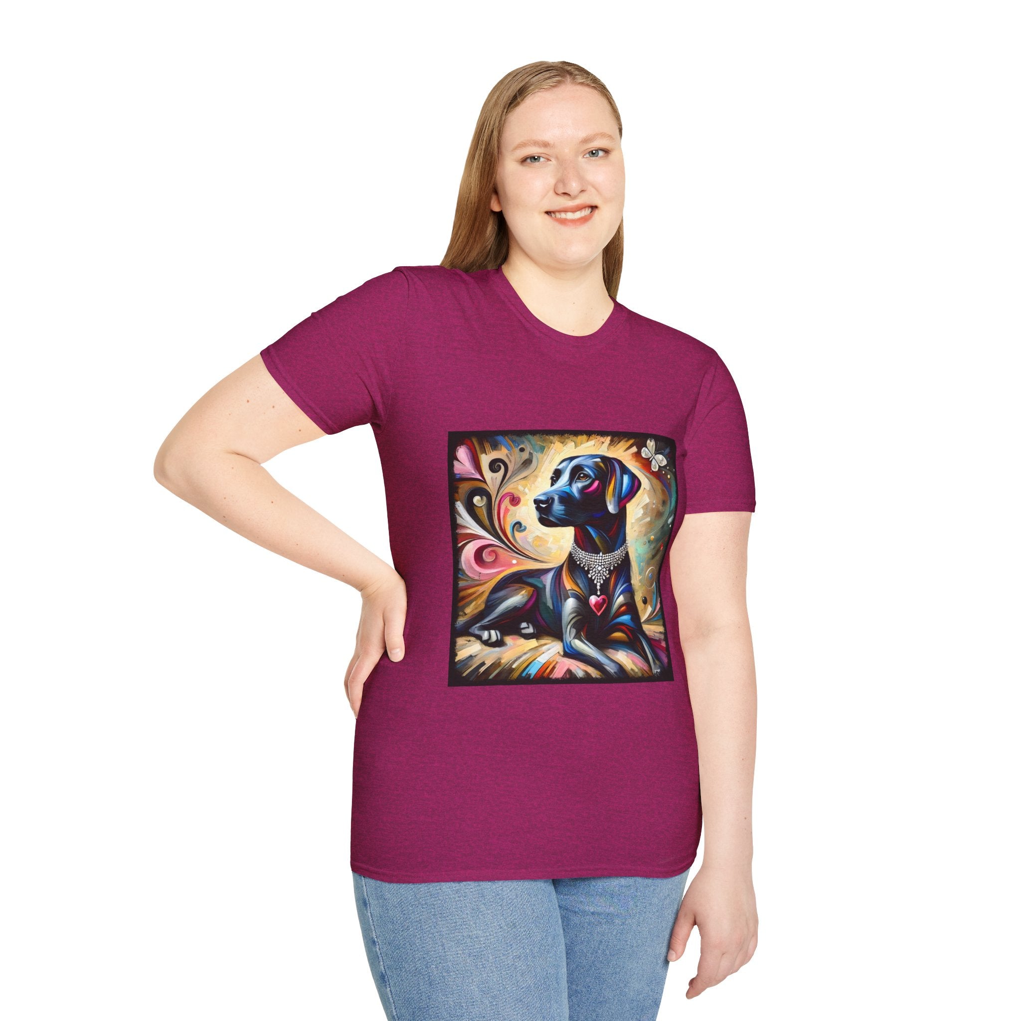 Labrador Retriever Diamond Heart Swirl | Unisex Dog T-Shirt
