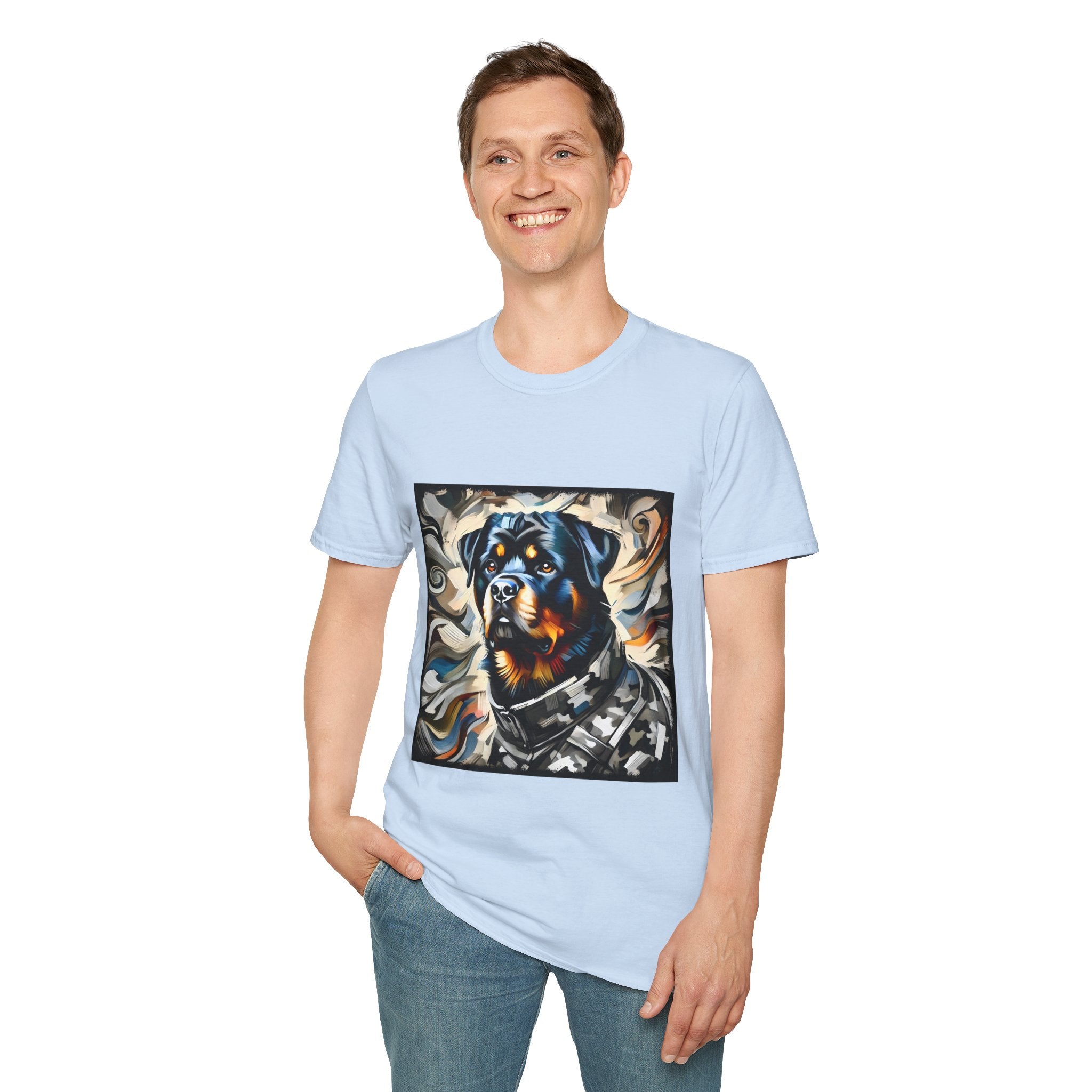 Rottweiler Bold Camo Classic | Unisex Dog T-Shirt