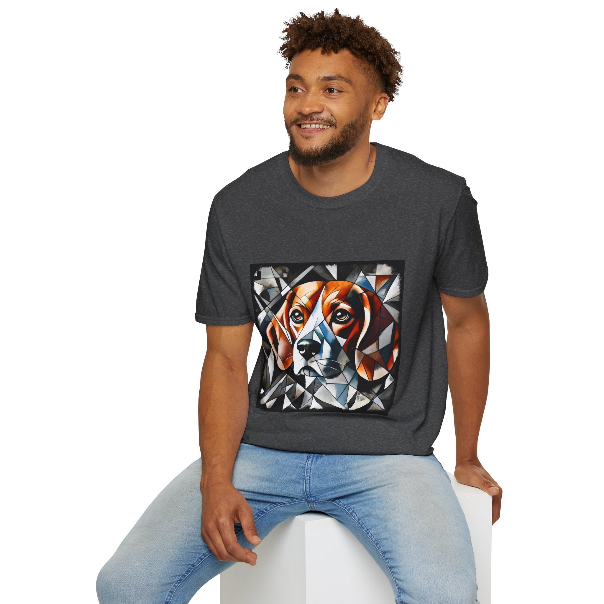 Beagle Bold Geometric | Unisex Dog T-Shirt