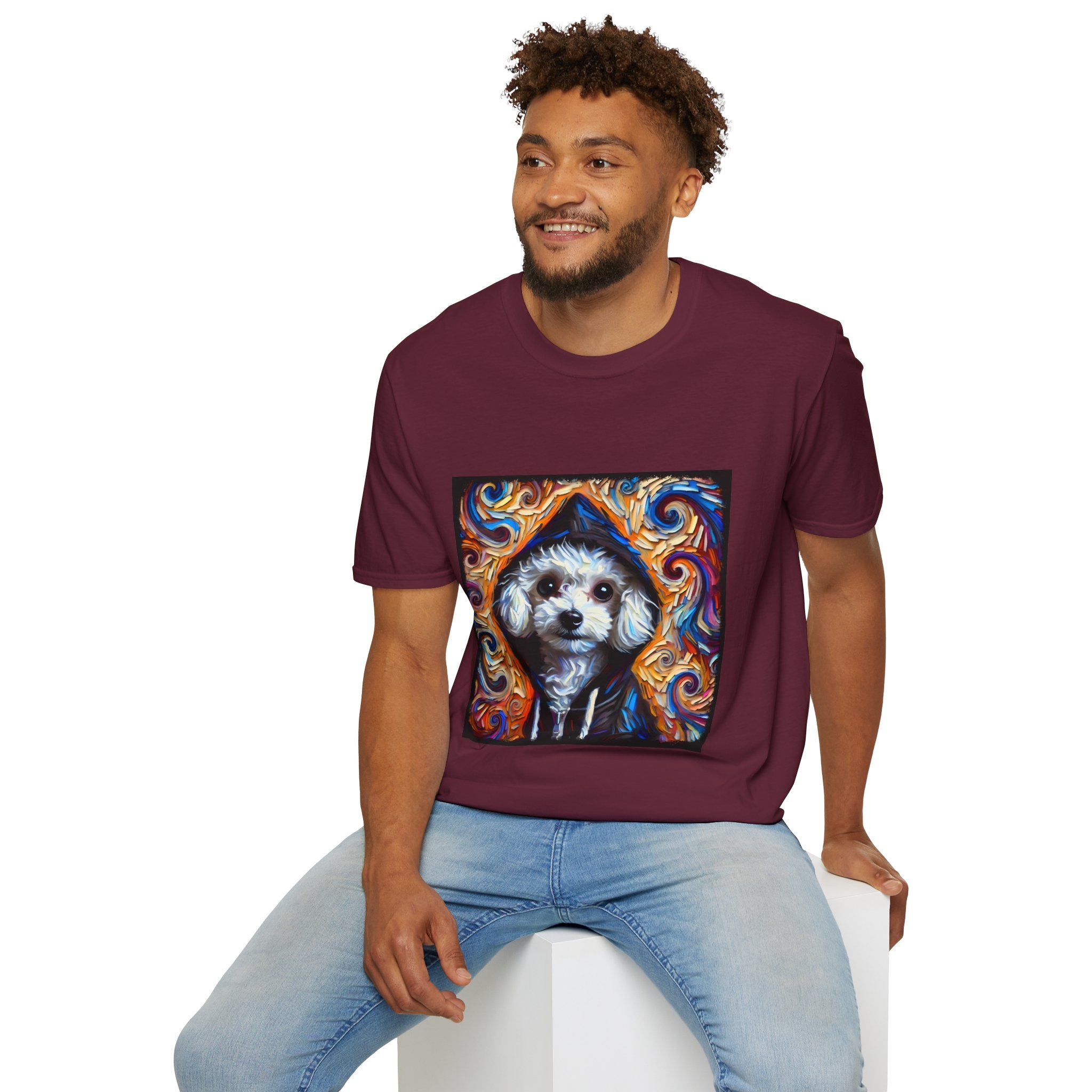 Poodle Bold Relaxed Swirl | Unisex Dog T-Shirt