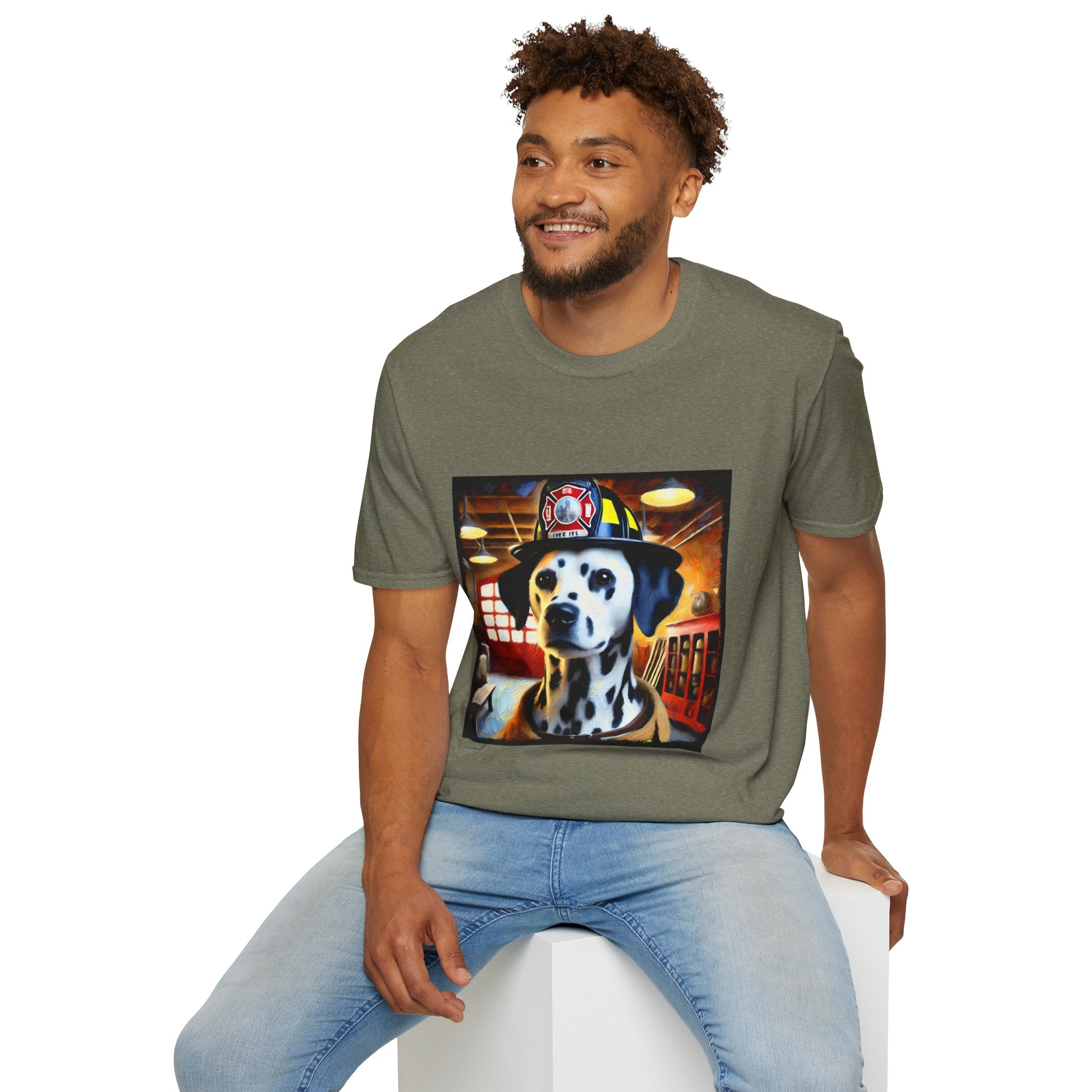 Dalmatian Fire Rescue Classic | Unisex Dog T-Shirt