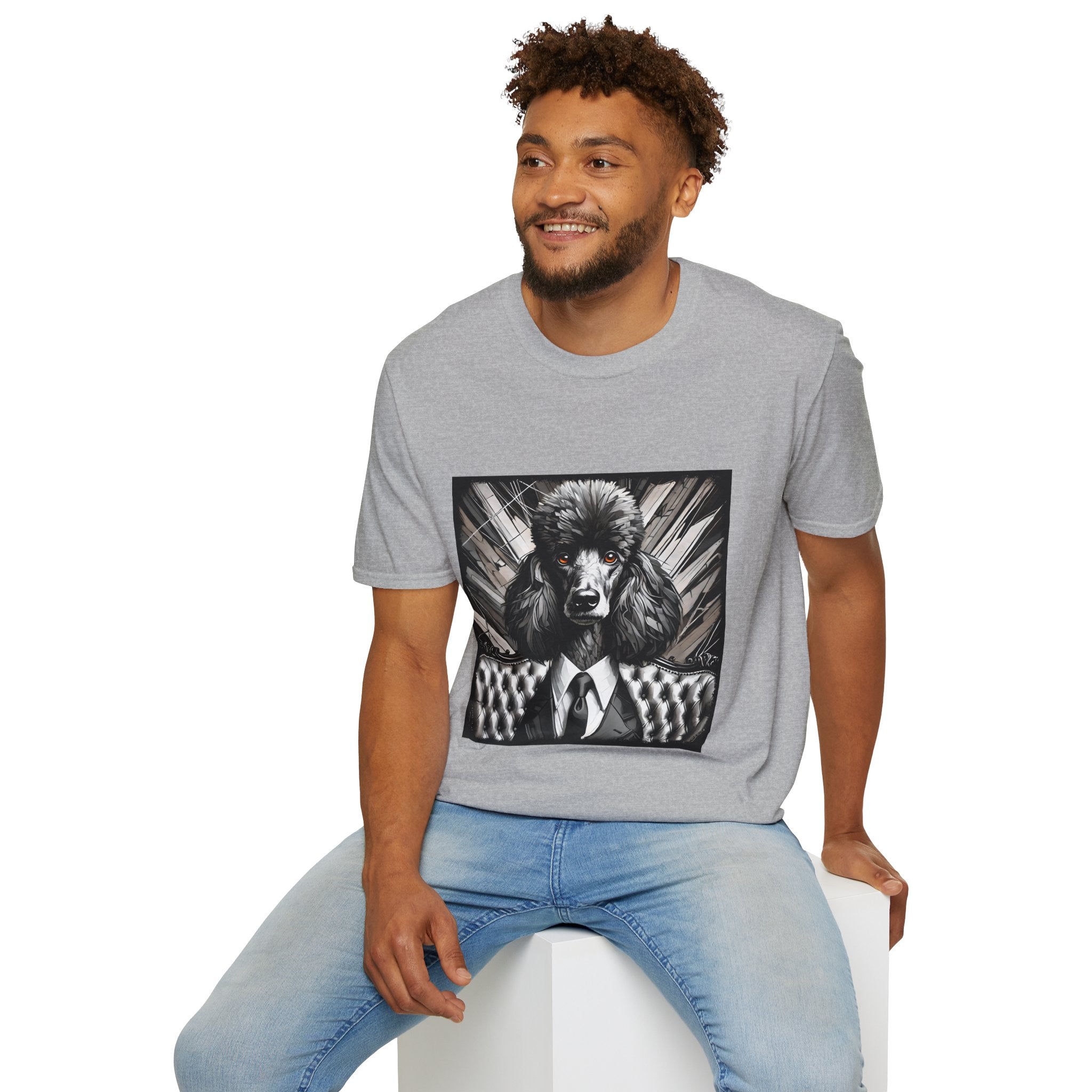 Poodle B&W Bold Eyes II | Unisex Dog T-Shirt