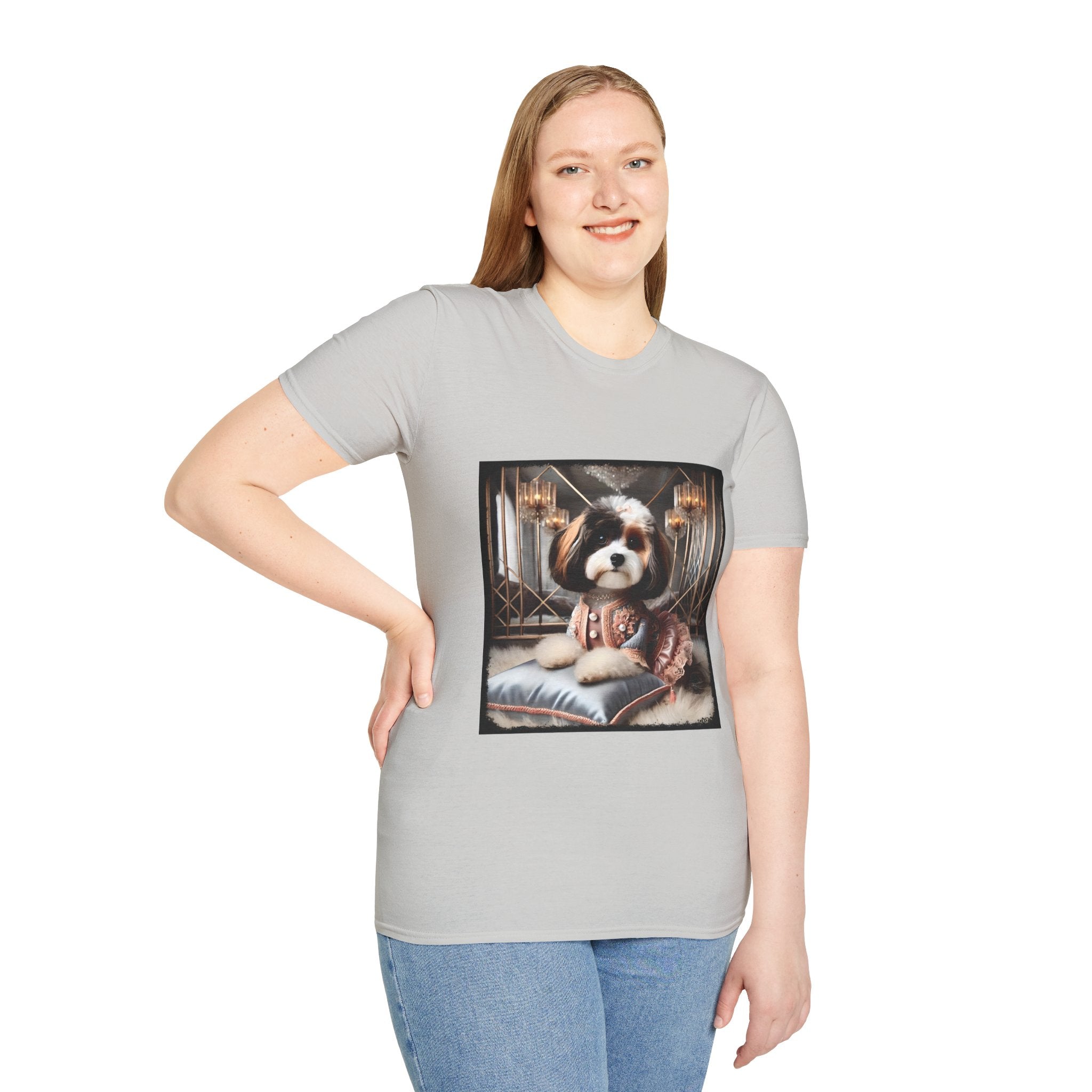 Cavapoo Posh Portrait | Unisex Dog T-Shirt