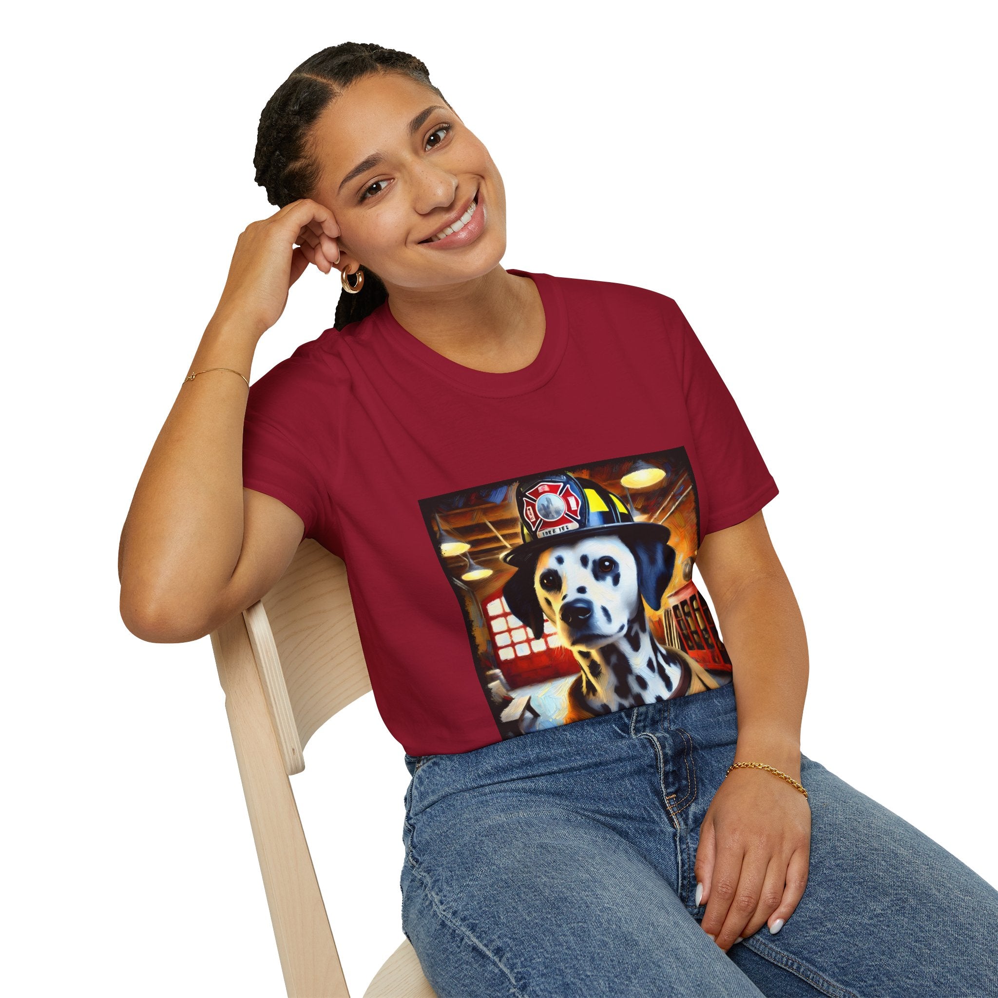 Dalmatian Fire Rescue Classic | Unisex Dog T-Shirt