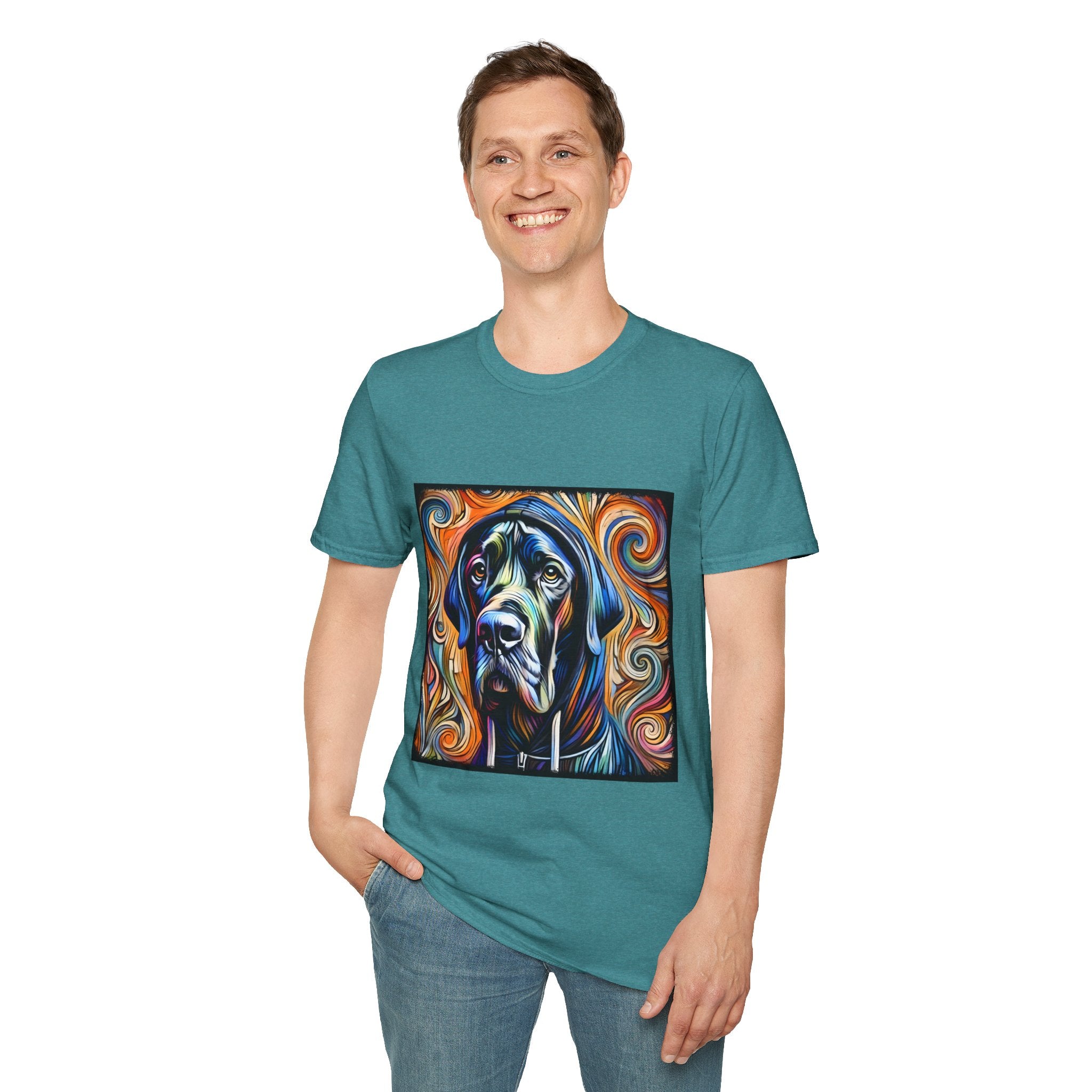 Great Dane Relaxed Swirl II | Unisex Dog T-Shirt
